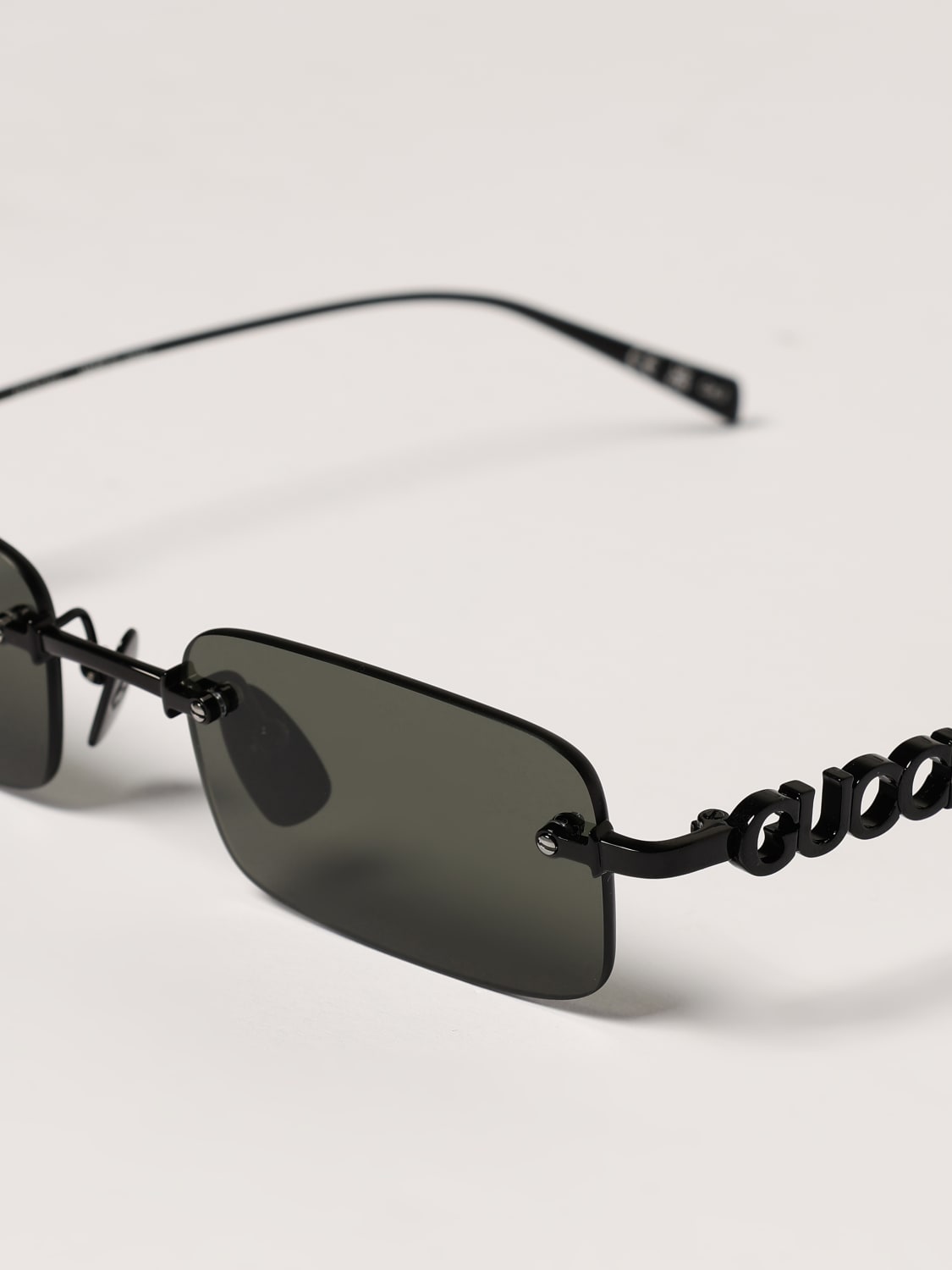 GUCCI SUNGLASSES: Sunglasses frames men Gucci, Black - Img 5