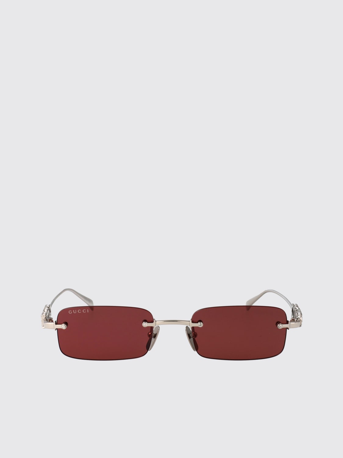 GUCCI SUNGLASSES: Sunglasses frames men Gucci, Red - Img 2