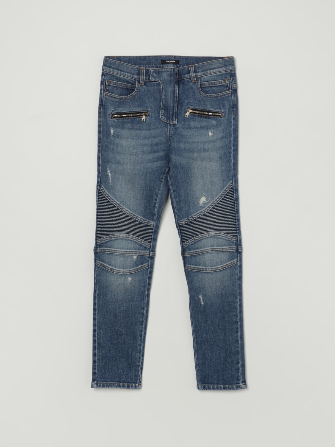 BALMAIN JEANS: Vaquero niños Balmain, Azul Oscuro - Img 1
