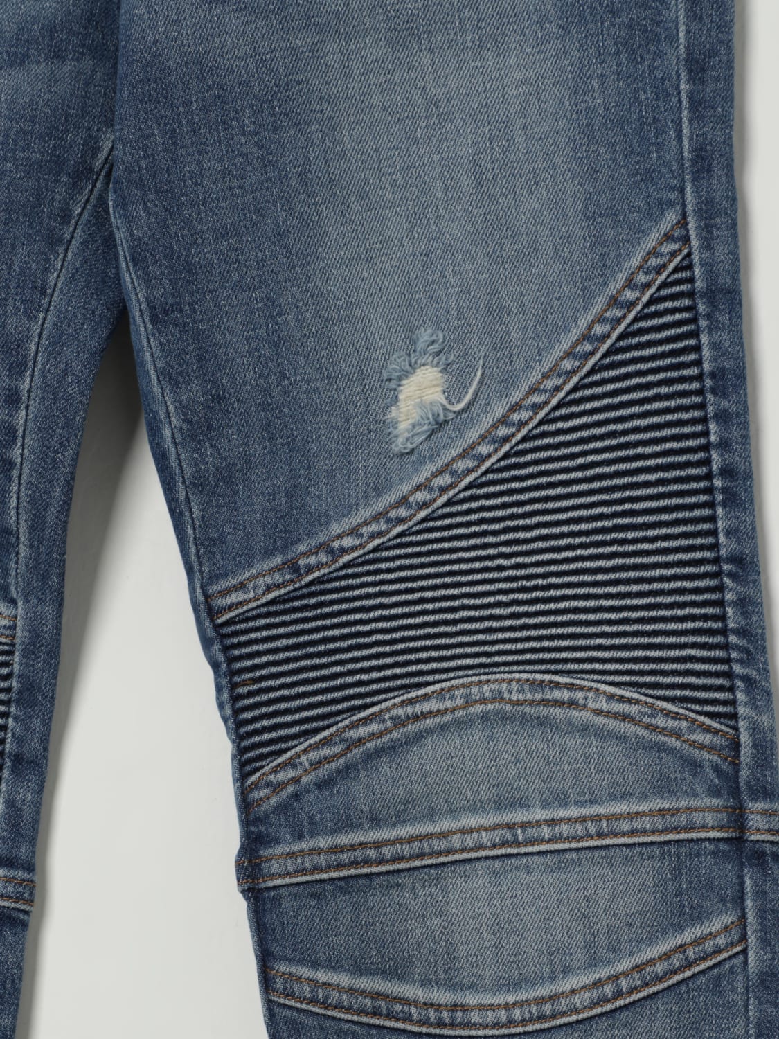 BALMAIN JEANS: Vaquero niños Balmain, Azul Oscuro - Img 3