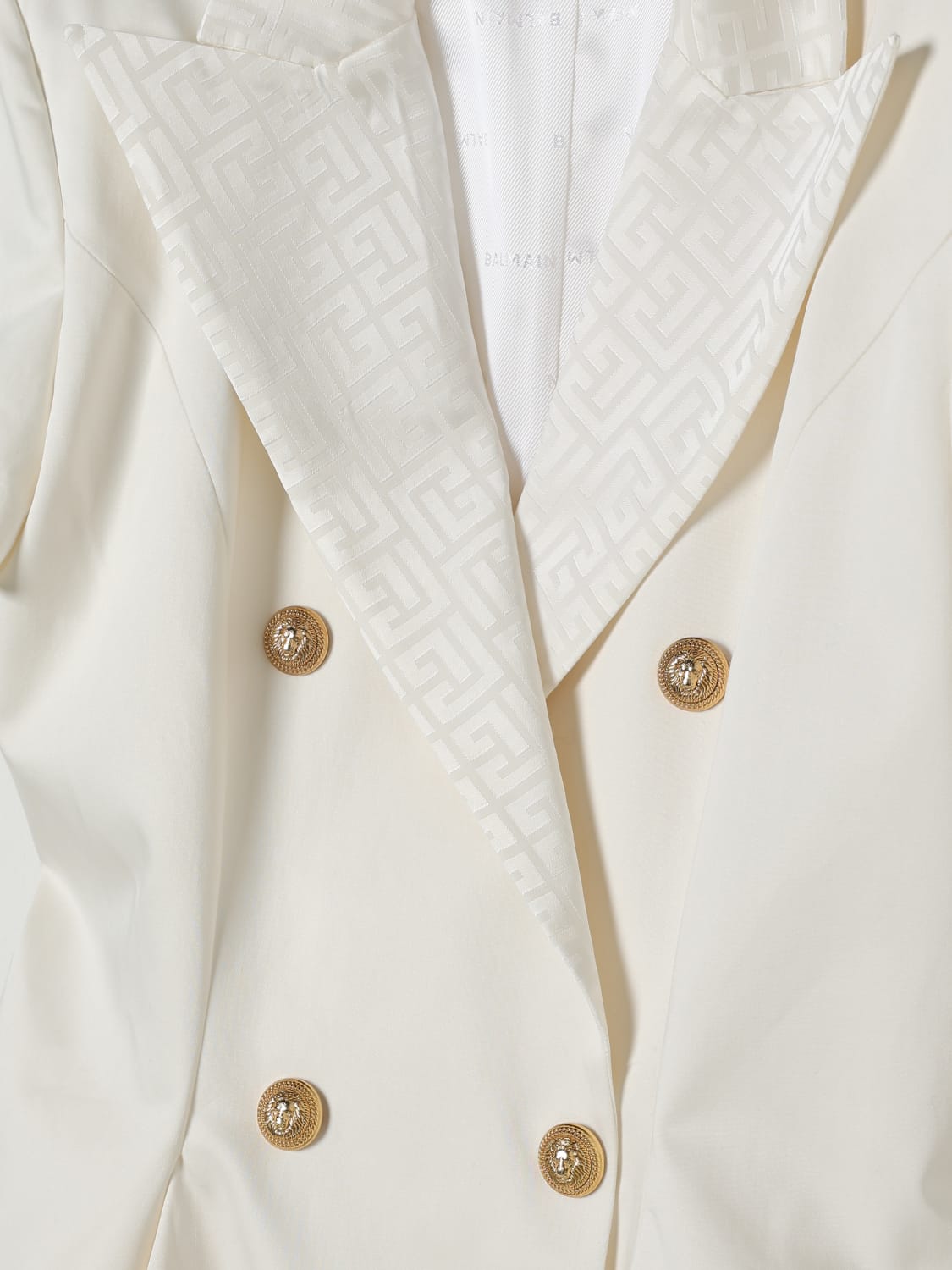 BALMAIN DRESS: Dress kids Balmain, White - Img 3