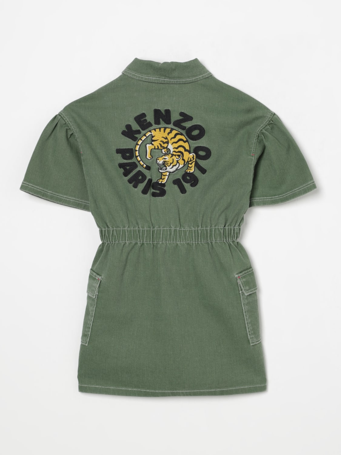 ワンピース KENZO Woman Dress Green FD52RO7294SN MU Amazon.com: Pockety Women's Dress One Shoulder Ruched