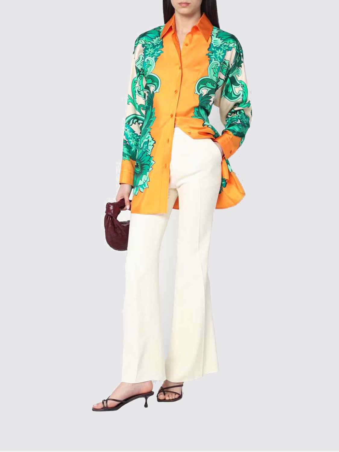 ETRO HEMDBLUSE: Hemdbluse damen Etro, Orange - Img 2