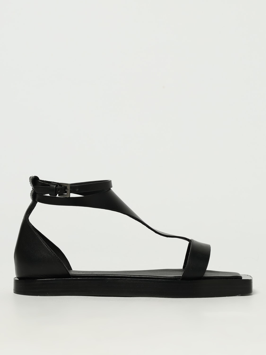 MAX MARA HEELED SANDAL: Flat sandals woman Max Mara, Black - Img 1