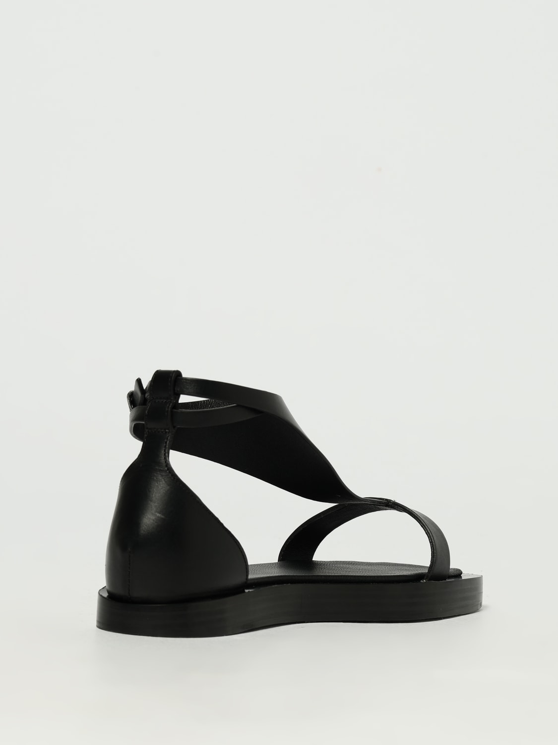 MAX MARA HEELED SANDAL: Flat sandals woman Max Mara, Black - Img 3