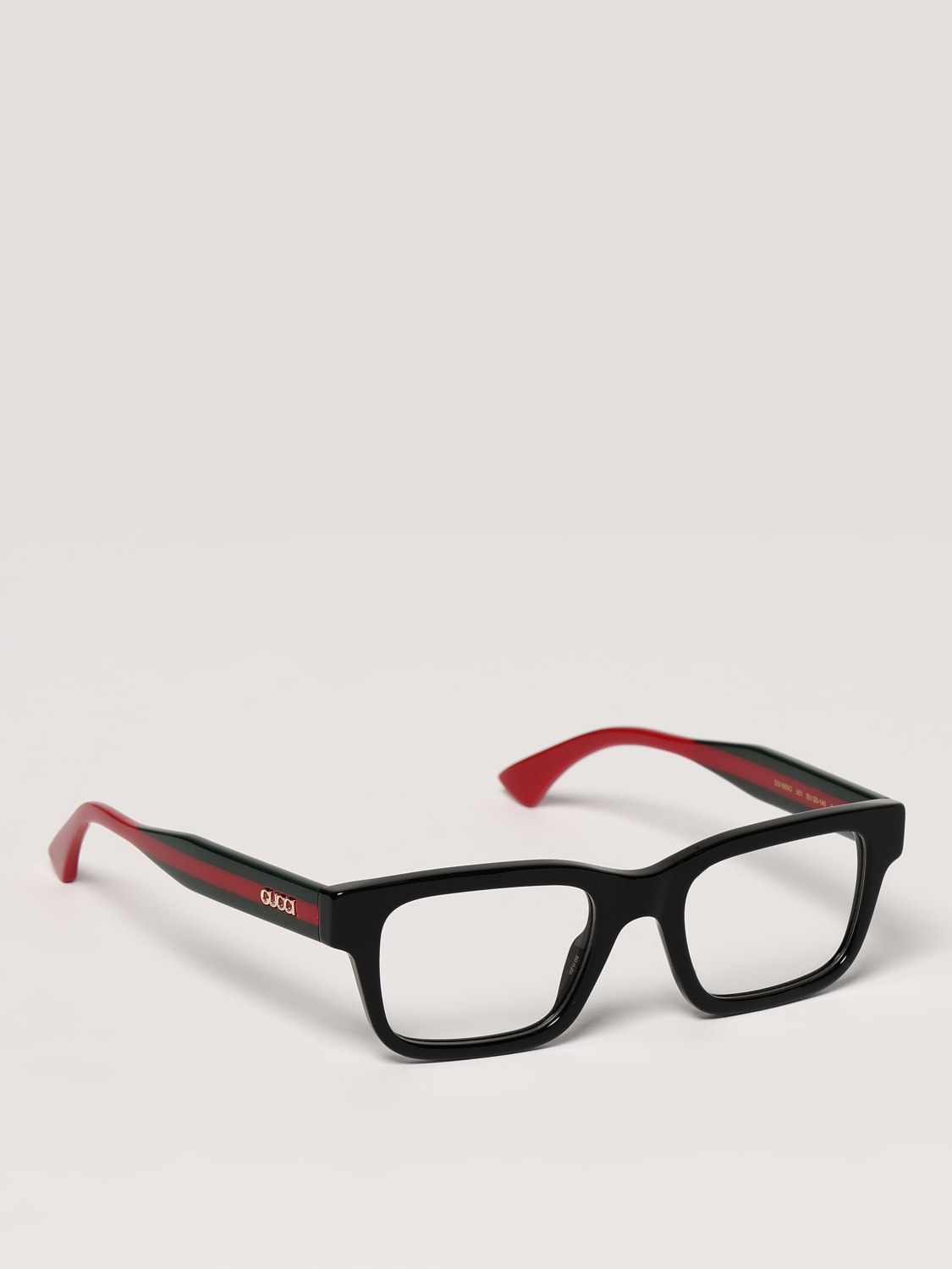 GUCCI OCCHIALI DA VISTA: Occhiali da vista Web Gucci in acetato, Nero - Img 1