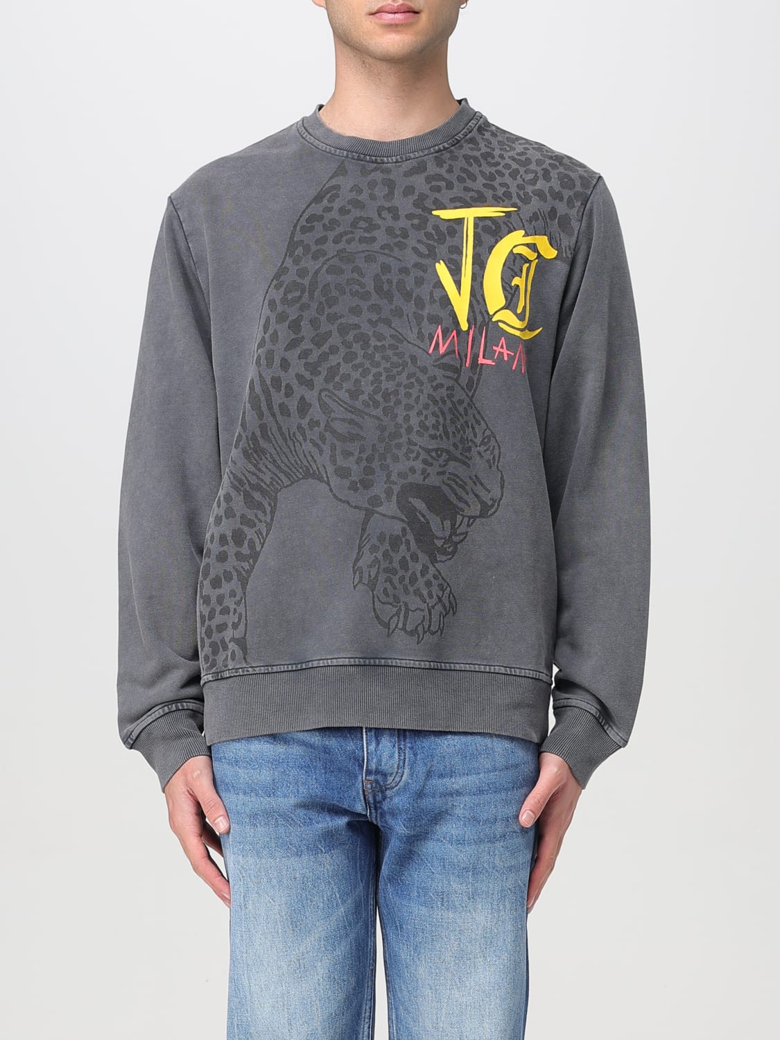 JUST CAVALLI: Sweater men - Black | Just Cavalli sweatshirt