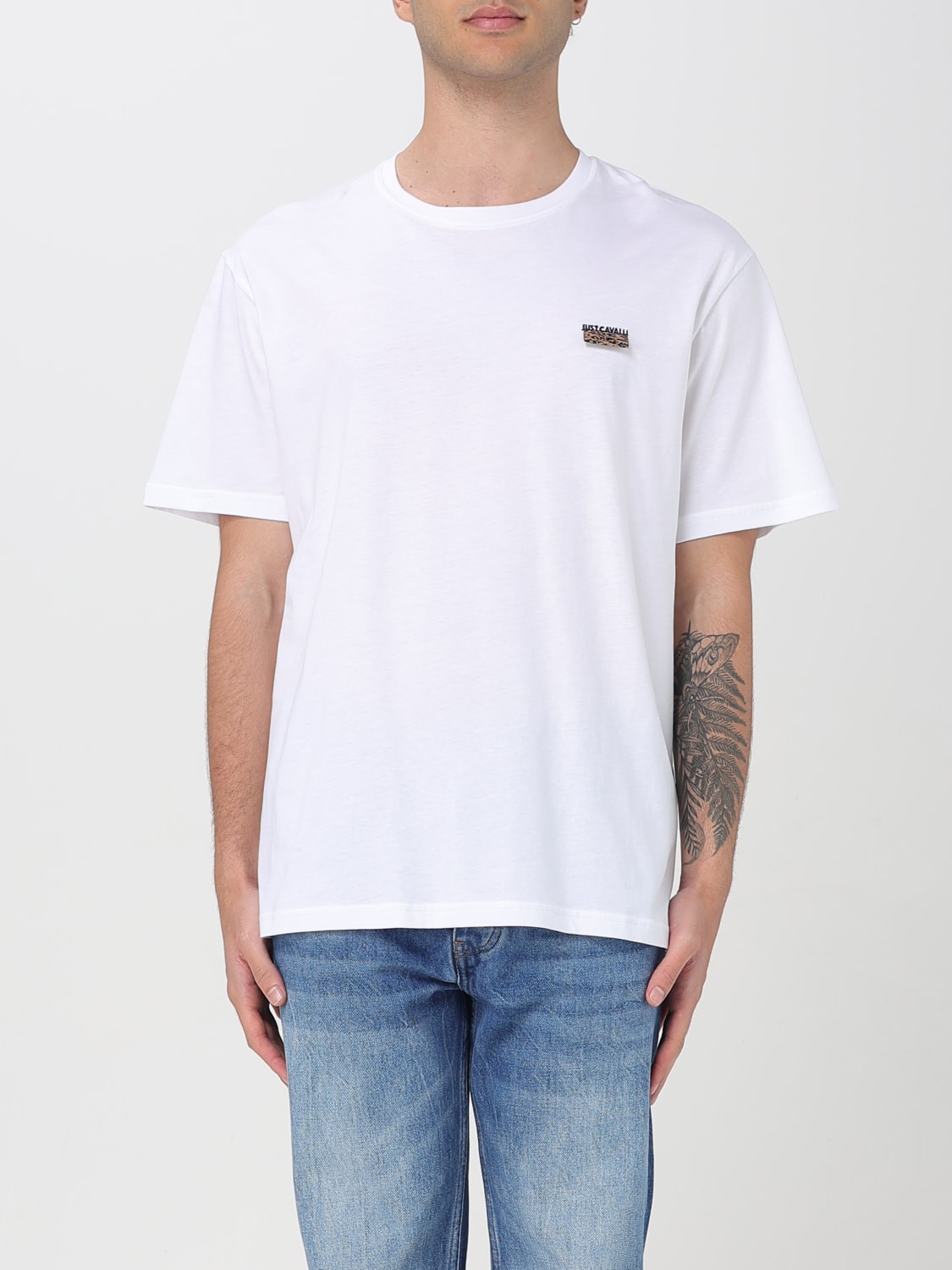 Tシャツ・カットソー JUST CAVALLI Men T-shirt White 78OAHE11CJ110 003 JUST CAVALLI: T-shirt men - White | Just Cavalli t-shirt