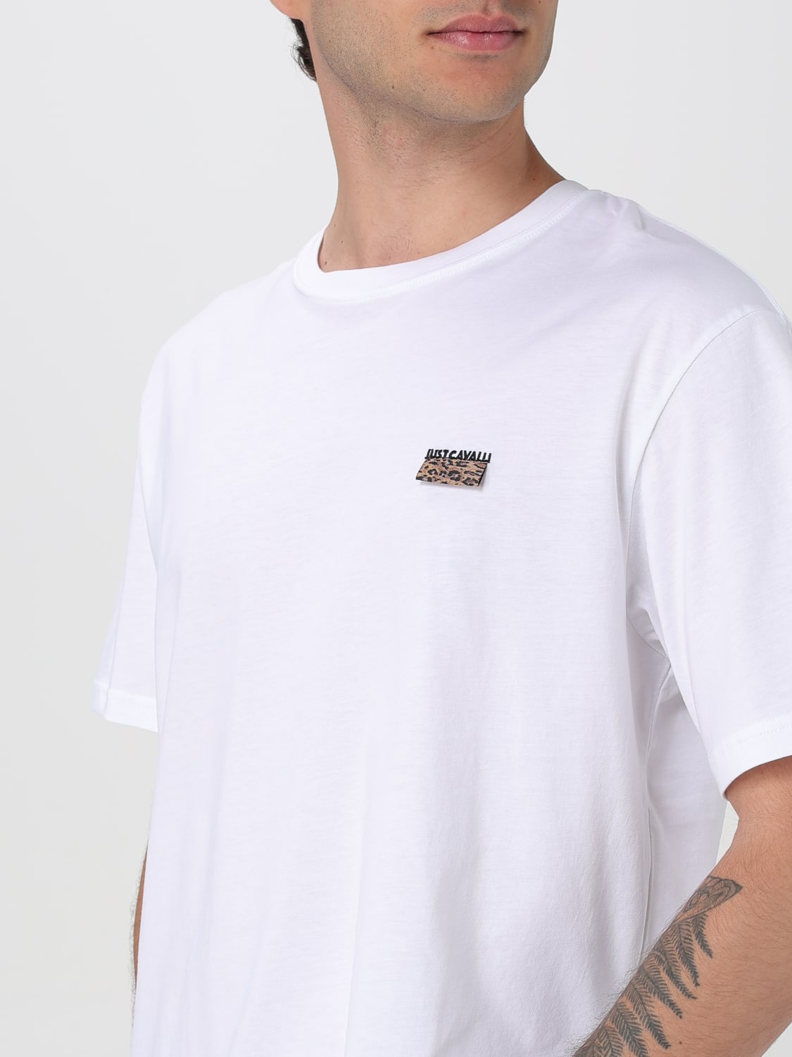 Tシャツ・カットソー JUST CAVALLI Men T-shirt White 78OAHE11CJ110 003 JUST CAVALLI: T-shirt men - White | Just Cavalli t-shirt