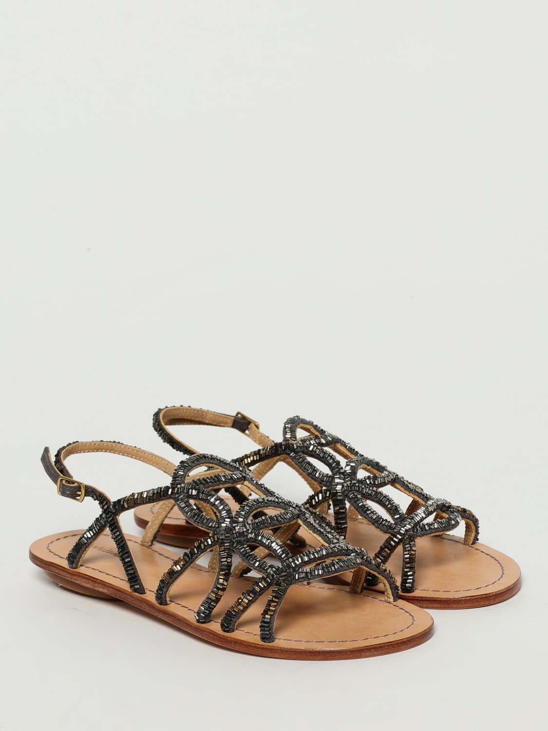シューズ・サンダルその他 MALIPARMI Woman Flat sandals Silver SX096290934 96B99 MALIPARMI: Flat sandals woman - Silver | Maliparmi flat