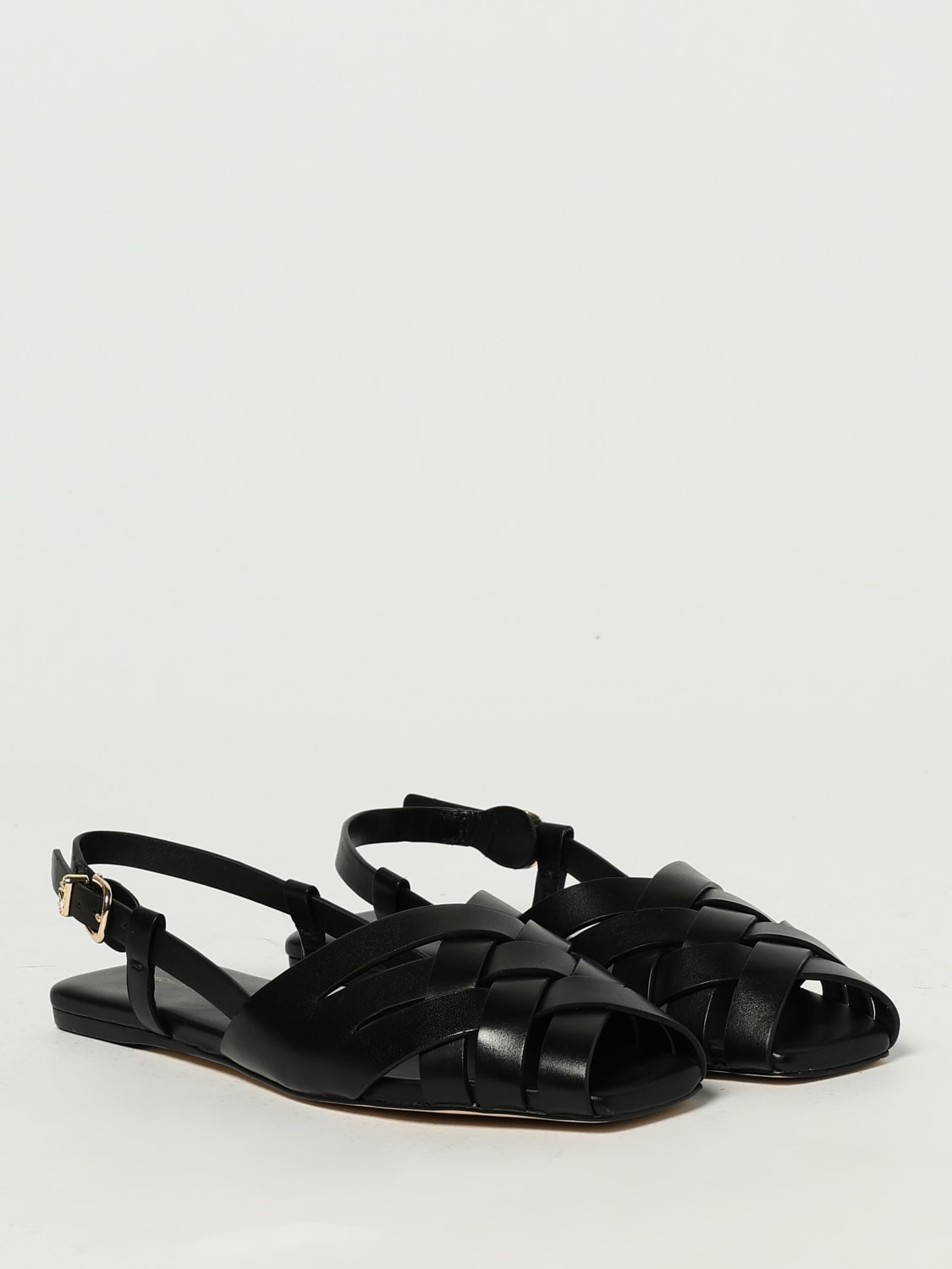 MICHAEL KORS HEELED SANDAL: Flat sandals woman Michael Kors, Black - Img 2