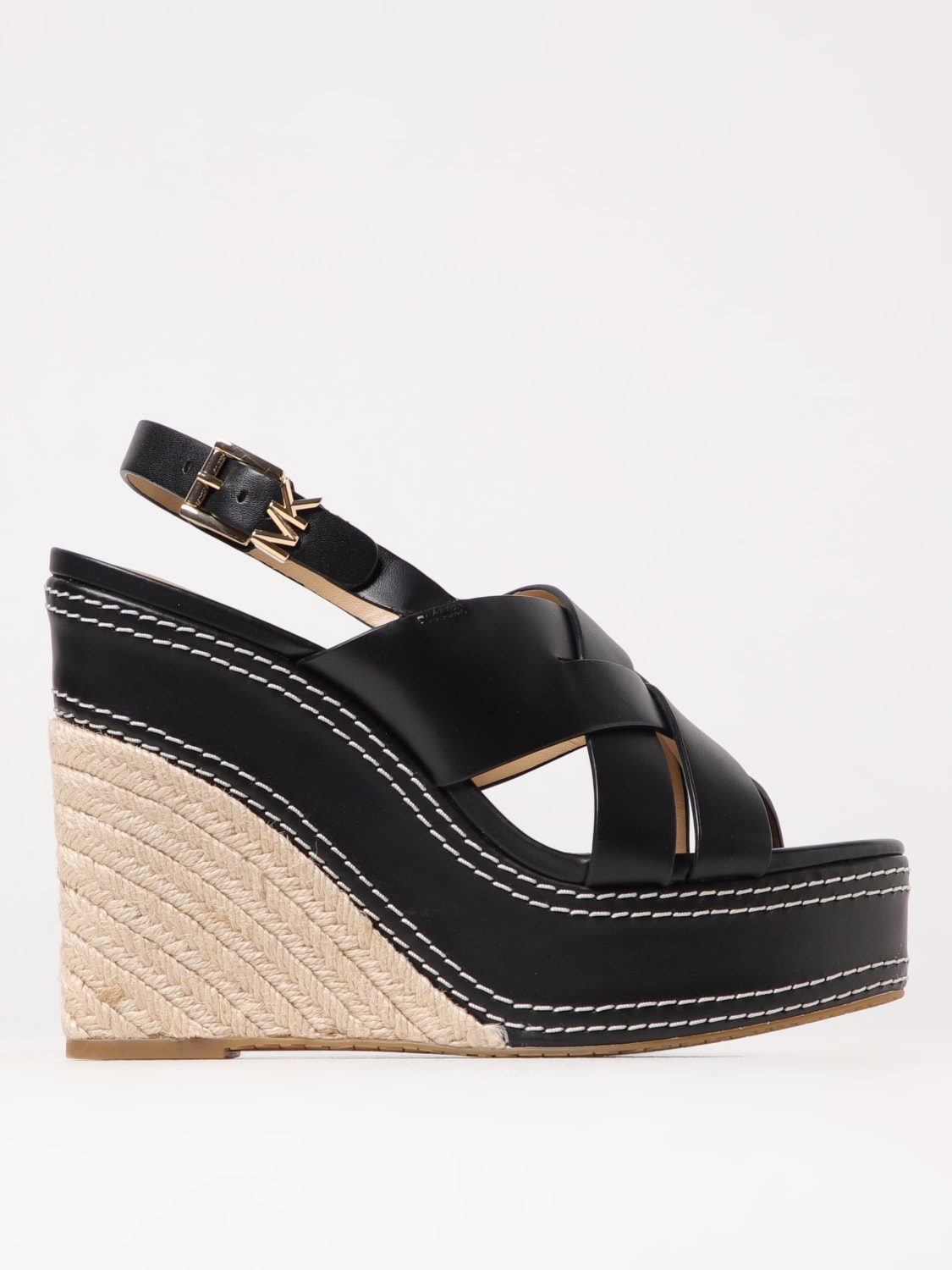 MICHAEL KORS HEELED SANDAL: Wedge shoes woman Michael Kors, Black - Img 1