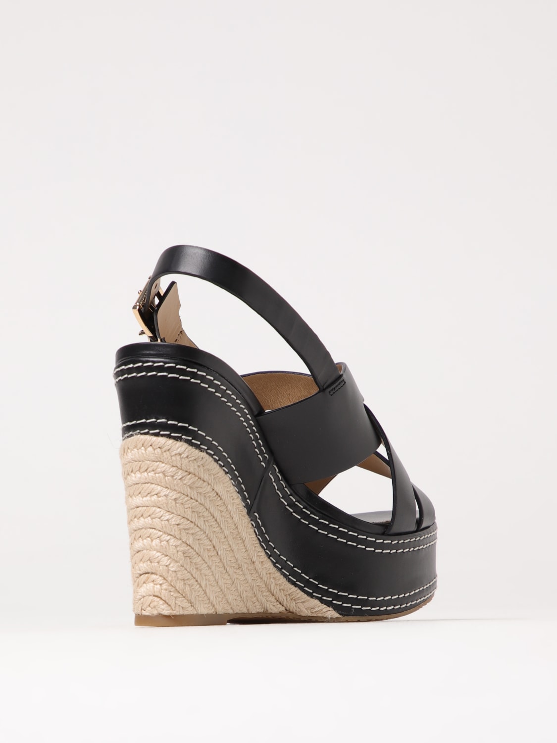 MICHAEL KORS HEELED SANDAL: Wedge shoes woman Michael Kors, Black - Img 3