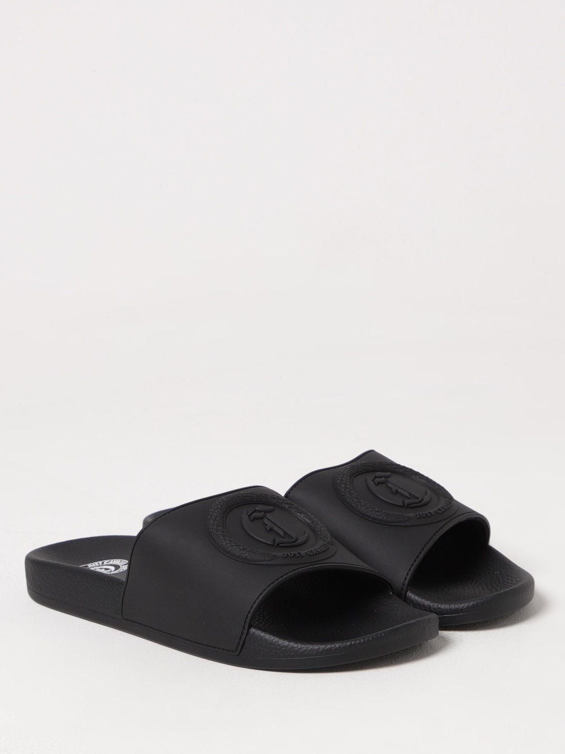 サンダル JUST CAVALLI Men Sandals Black 78QA3SZ1ZS785 L01 JUST CAVALLI: Sandals men - Black | Just Cavalli sandals
