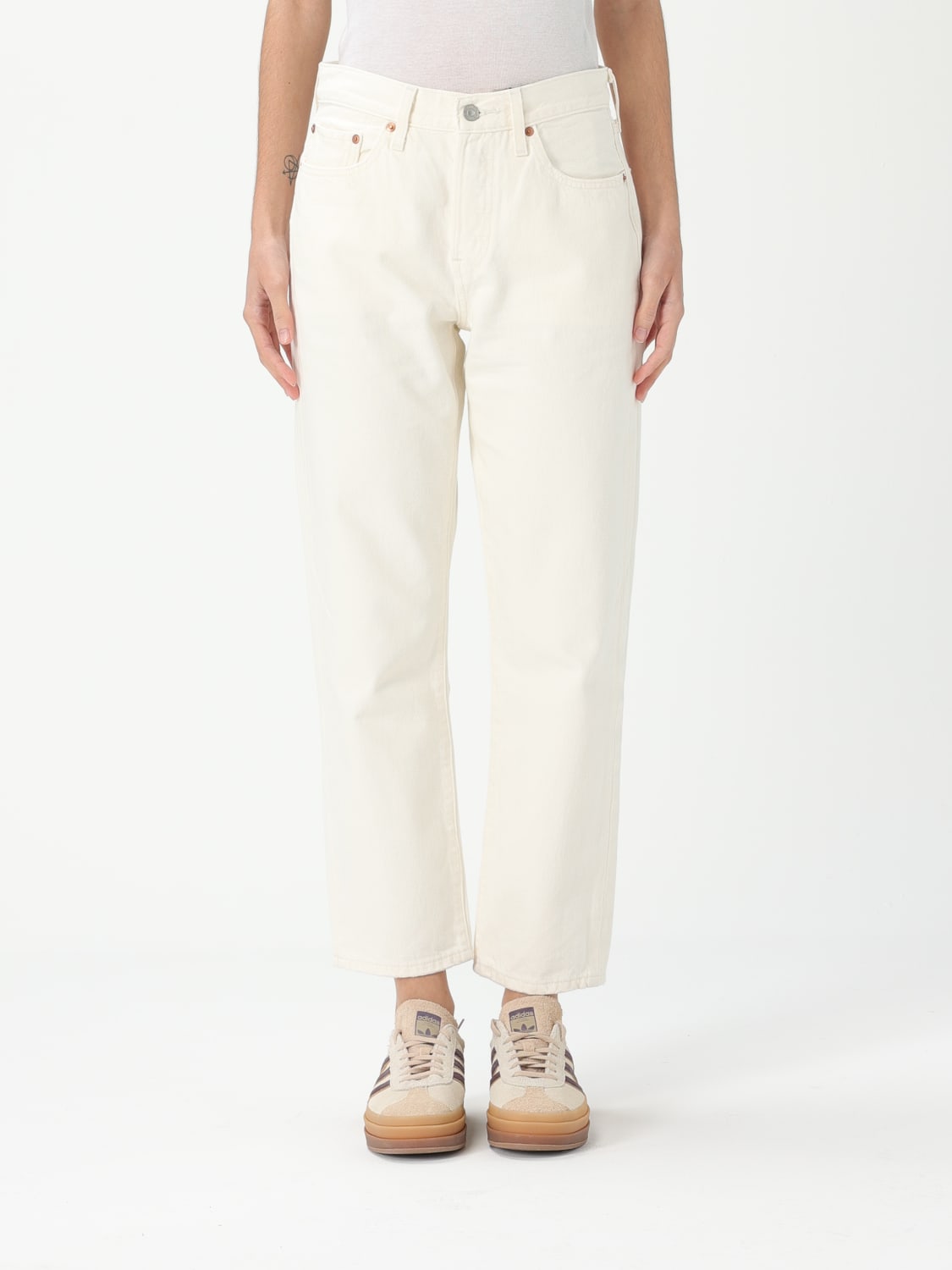 LEVI'S JEANS: Jeans Levi's in denim , Beige - Img 1