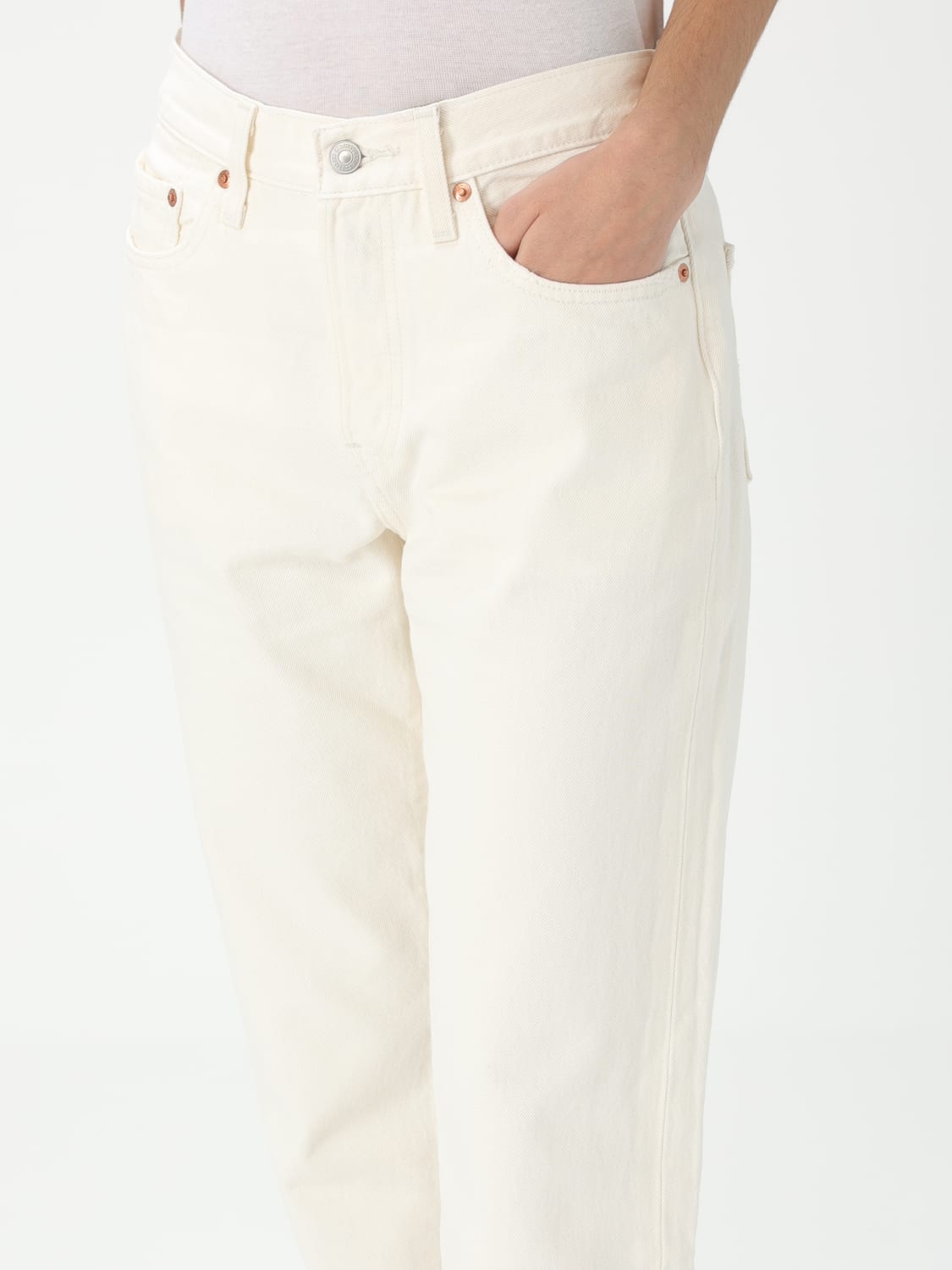 LEVI'S JEANS: Jeans Levi's in denim , Beige - Img 3