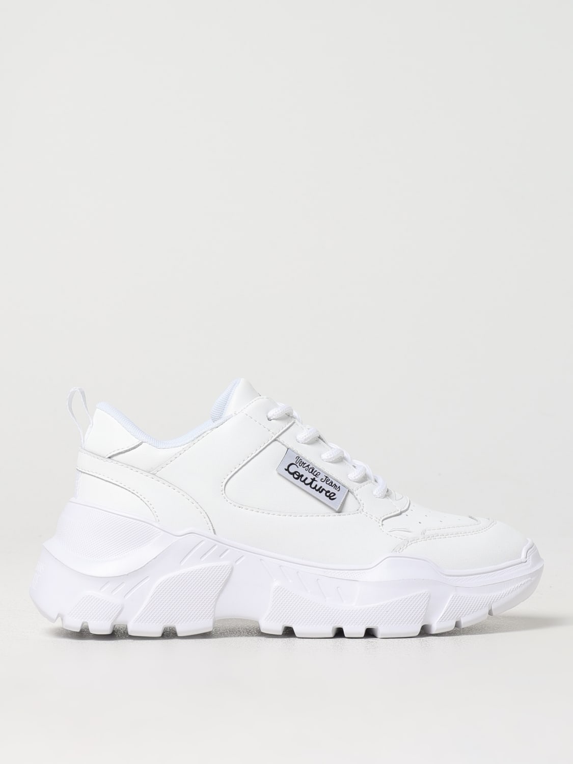 VERSACE JEANS COUTURE SNEAKERS: Sneakers Versace Jeans Couture in pelle , Bianco - Img 1
