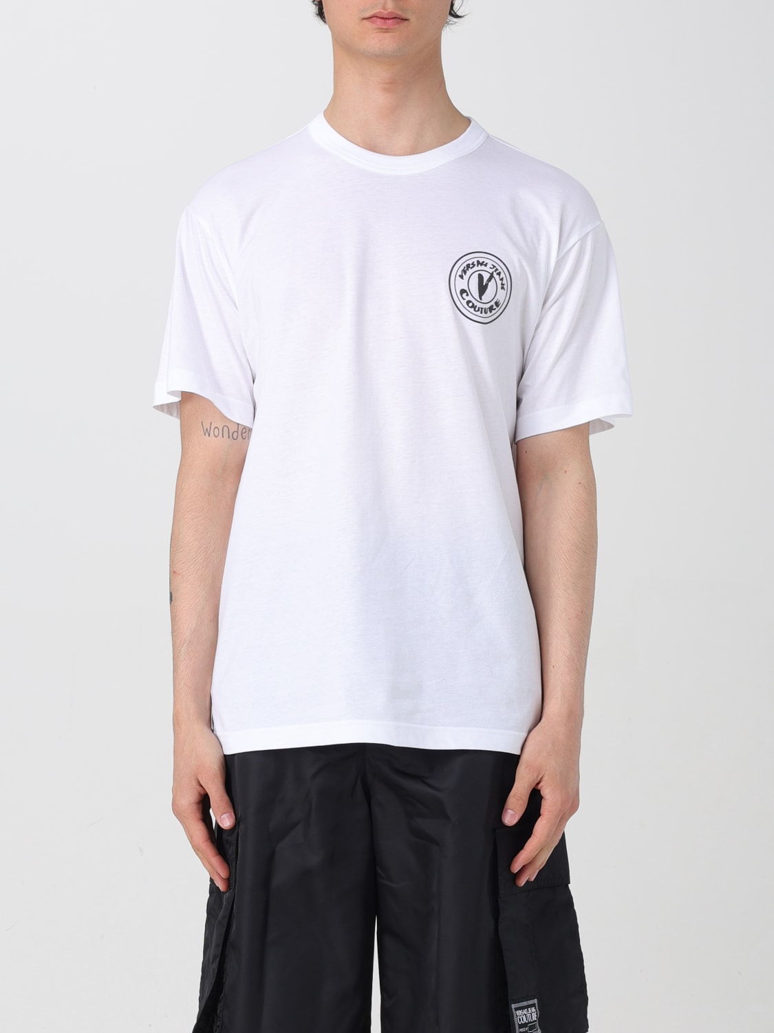 VERSACE JEANS COUTURE CAMISETA: Camiseta hombre Versace Jeans Couture, Blanco - Img 1