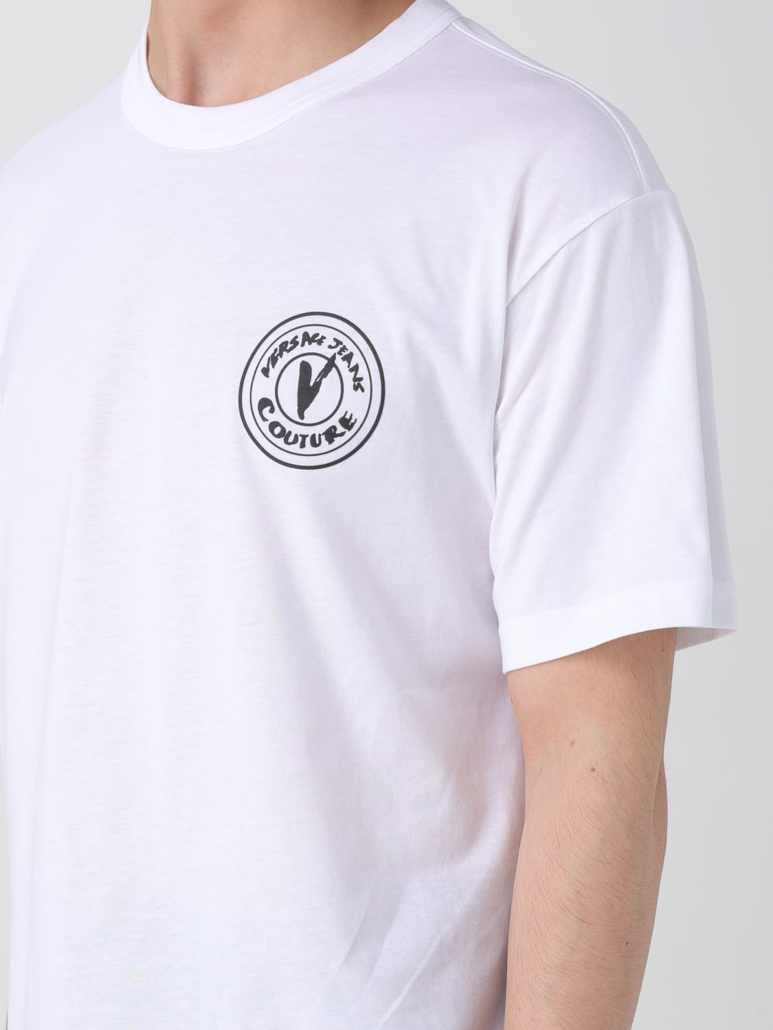 VERSACE JEANS COUTURE CAMISETA: Camiseta hombre Versace Jeans Couture, Blanco - Img 3