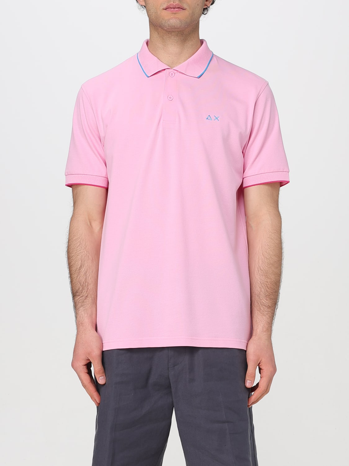 SUN68 POLO: Polo herren SUN68, Pink - Img 1