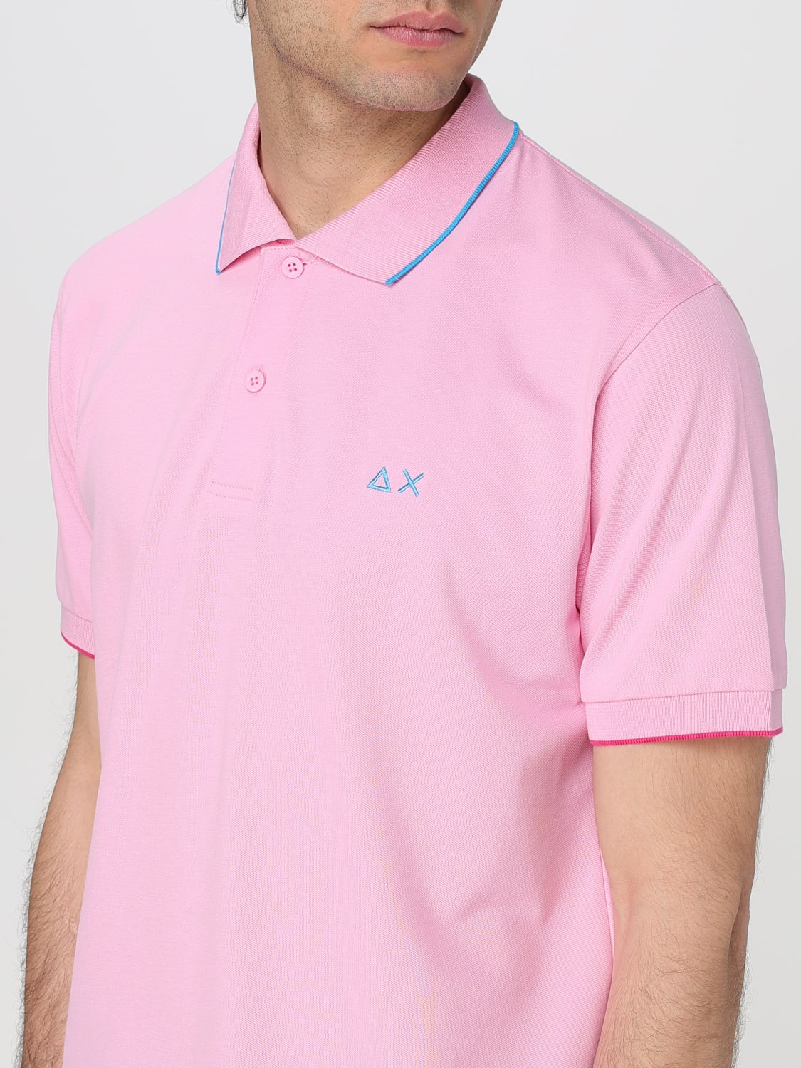 SUN68 POLO: Polo herren SUN68, Pink - Img 3
