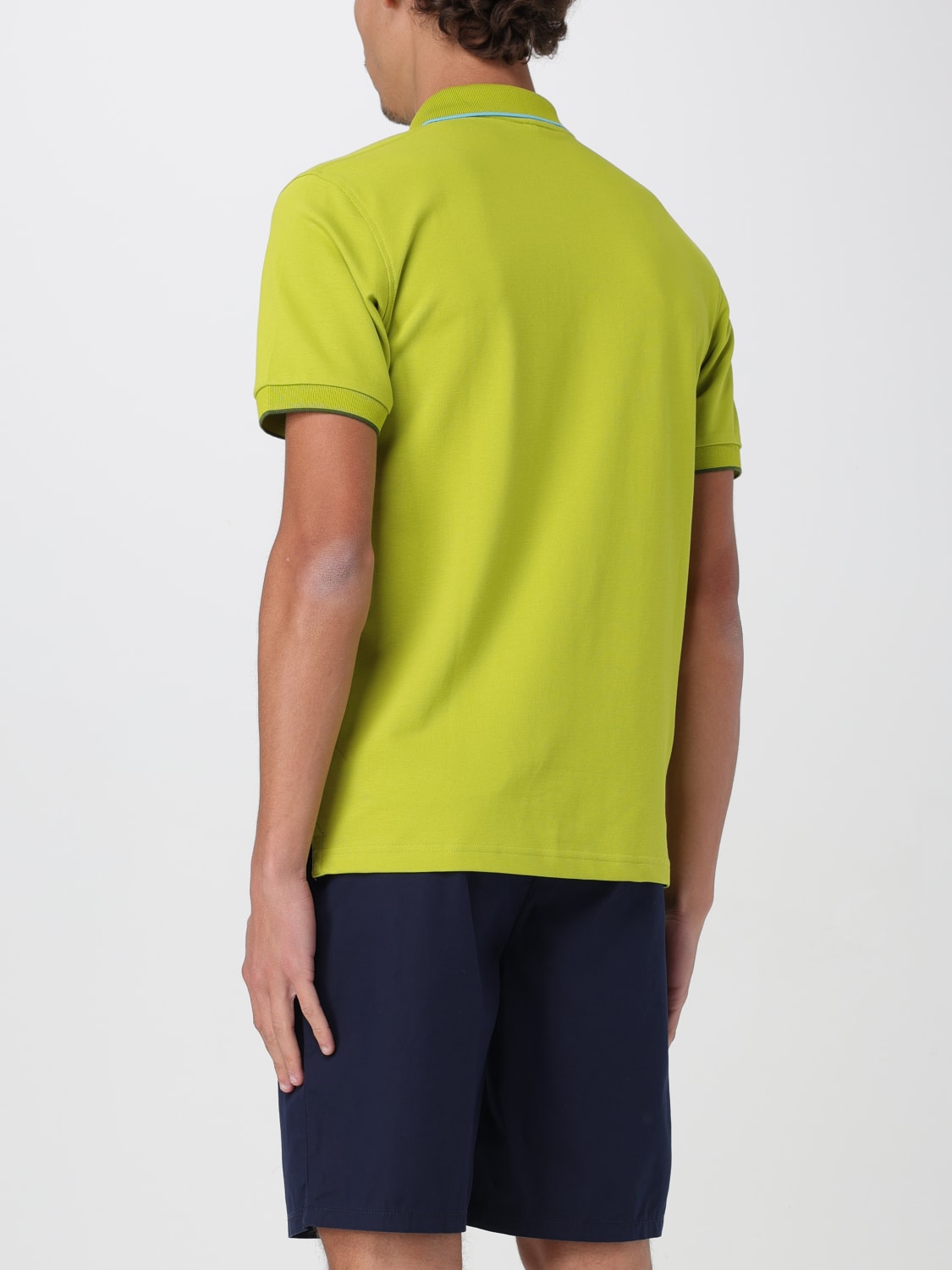 SUN68 POLO: Polo in cotone con mini logo SUN68, Verde - Img 2