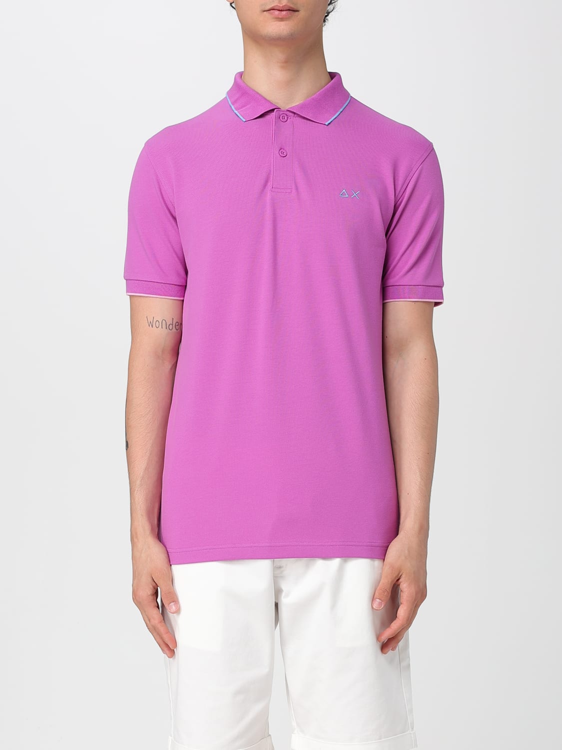 SUN68 POLO: Polo herren SUN68, Ruby - Img 1