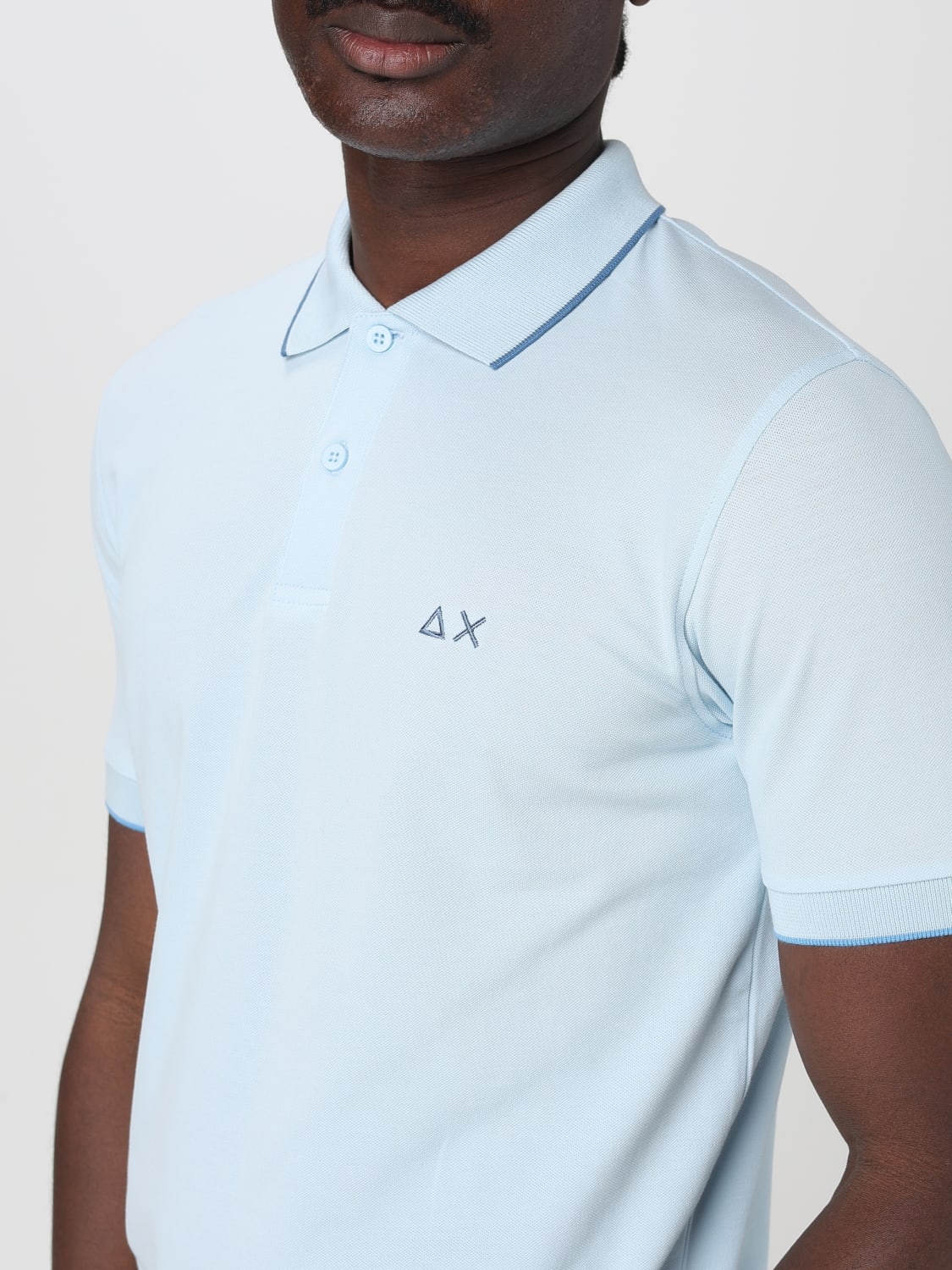 SUN68 POLO: Polo herren SUN68, Blau 2 - Img 3