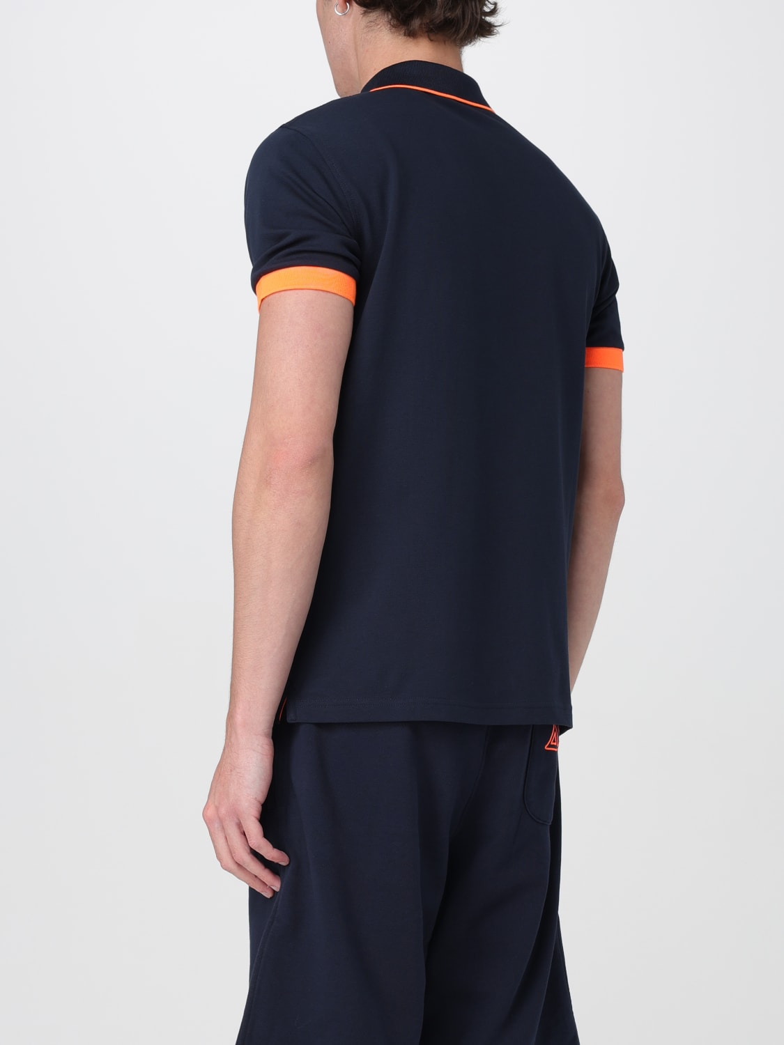 SUN68 POLO SHIRT: Polo shirt men SUN68, Blue - Img 2