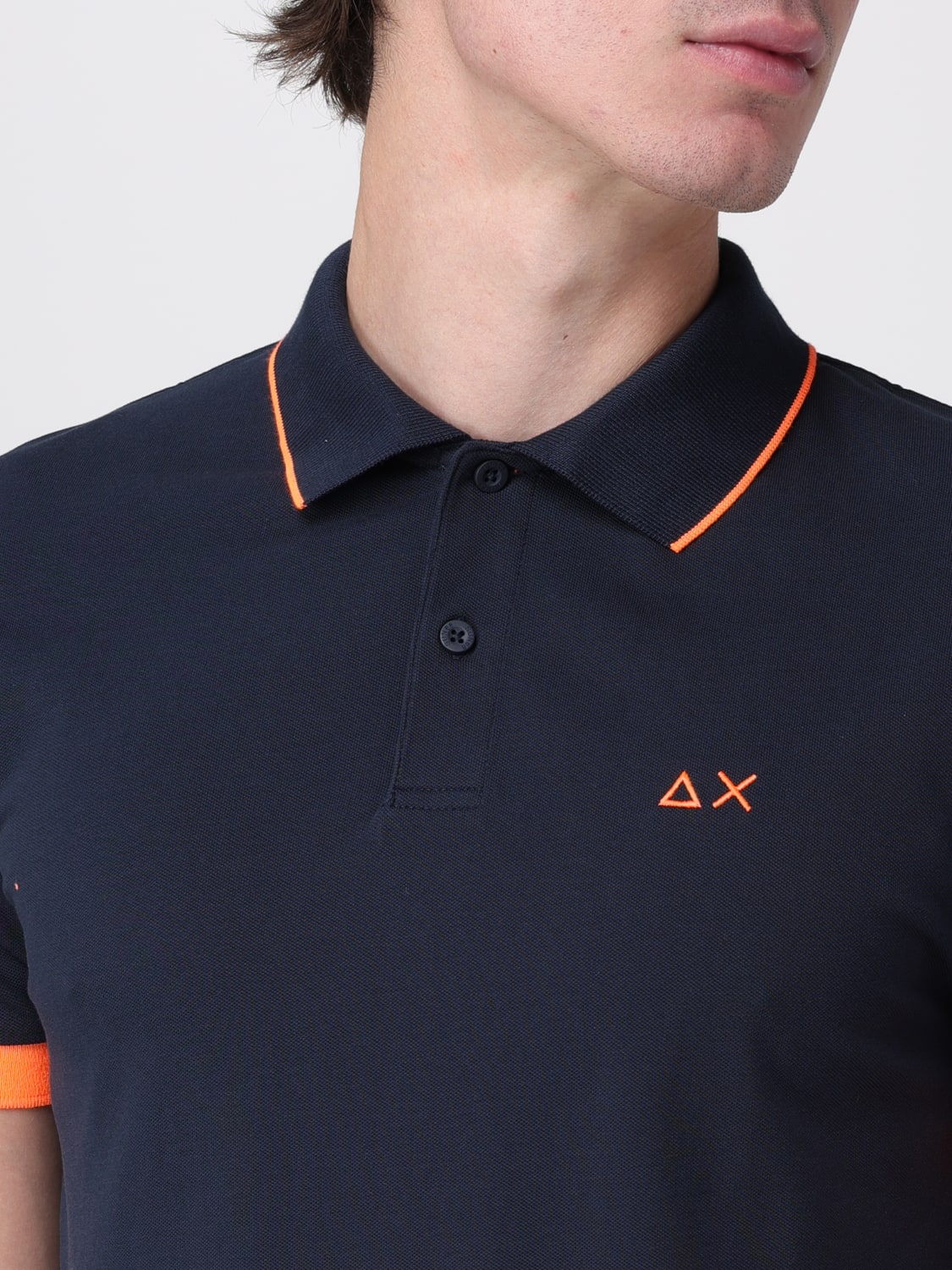 SUN68 POLO SHIRT: Polo shirt men SUN68, Blue - Img 3