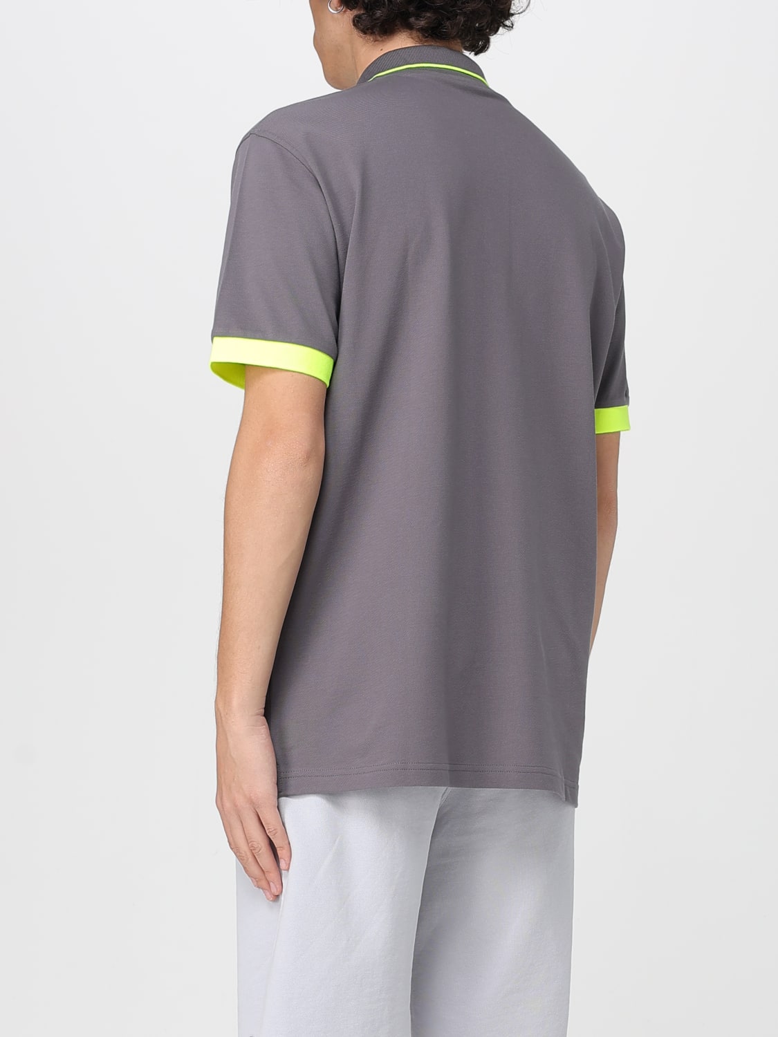 SUN68 POLO: Polo in cotone con mini logo SUN68, Inchiostro - Img 2
