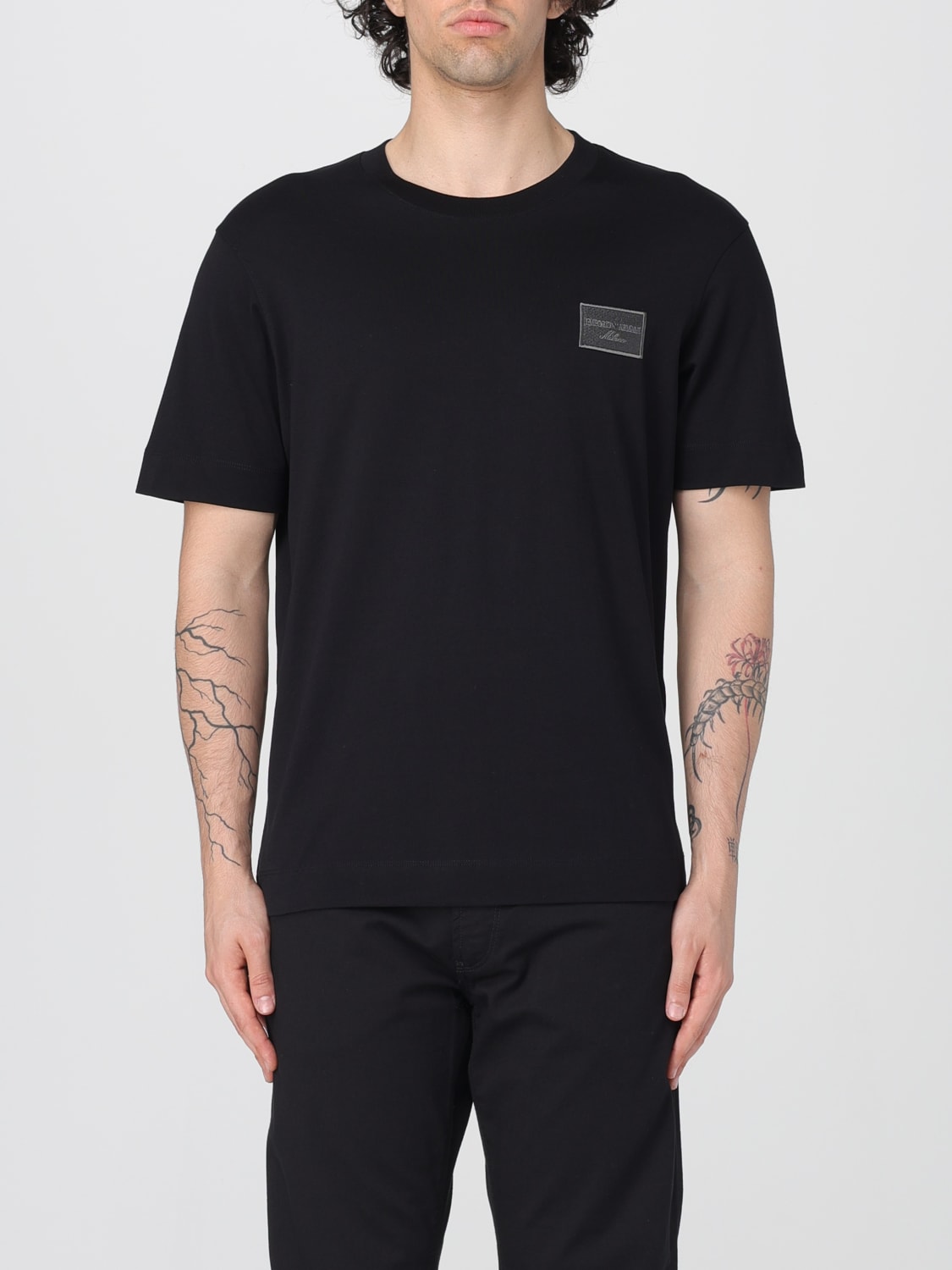 Tシャツ・カットソー EMPORIO ARMANI Men T-shirt Black EM001018AF12926 UC001 EMPORIO ARMANI: T-shirt men - Black | Emporio Armani t-shirt