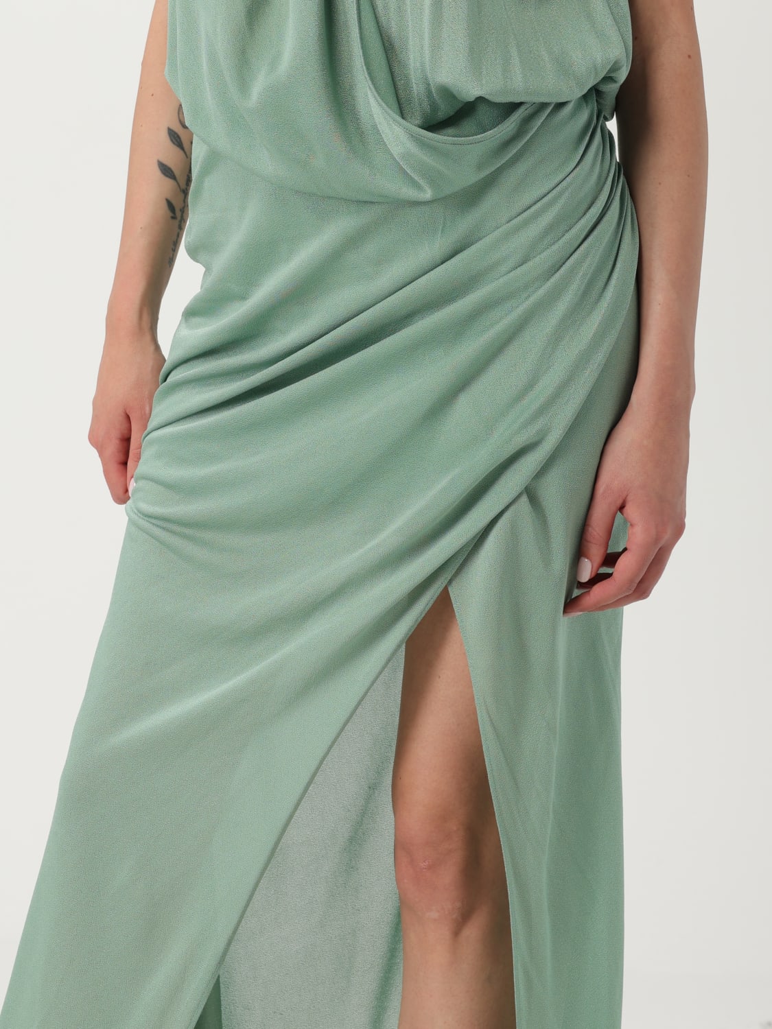 BLUMARINE: Dress woman - Green | Blumarine dress 2A578A