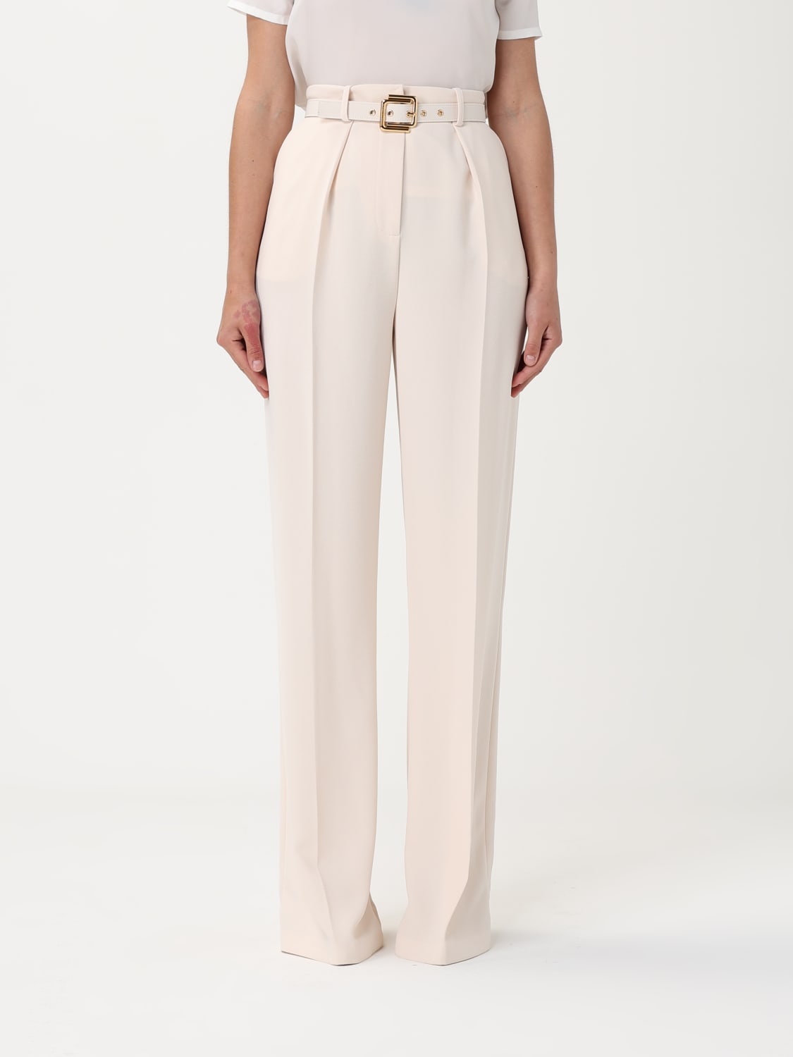 パンツ ELISABETTA FRANCHI Woman Pants Butter PA095 193 ELISABETTA FRANCHI: Pants woman - Butter | Elisabetta