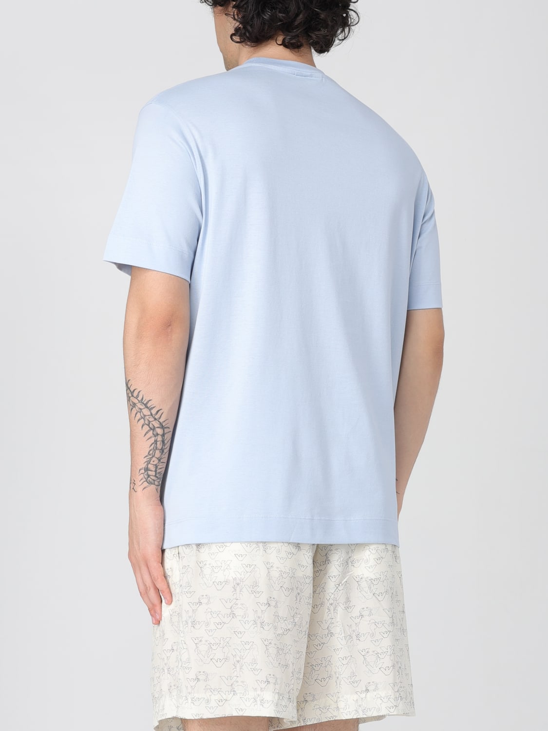 Tシャツ・カットソー EMPORIO ARMANI Men T-shirt Blue EM000827AF12926 U9378 emporio armani t-shirt manem000827 - em000827af12926 u9378