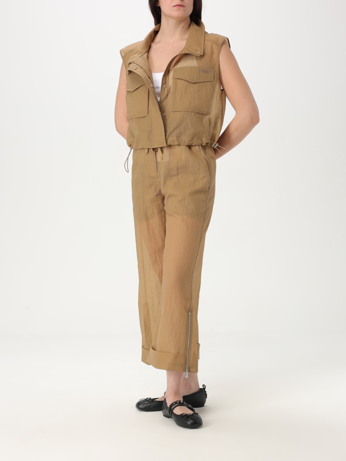 PINKO: Pants woman - Brown | Pinko pants 104896 A2EK online