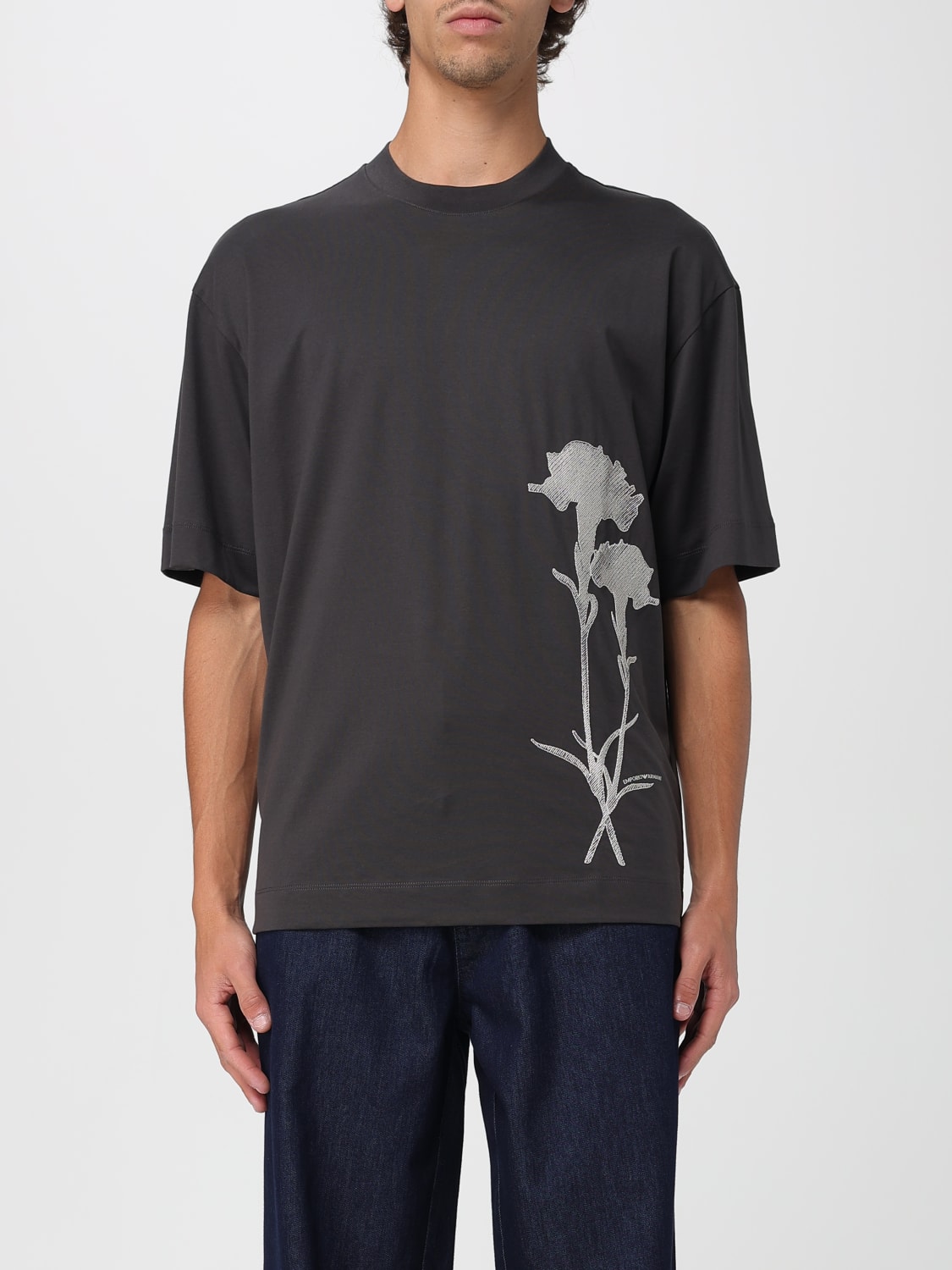 Tシャツ・カットソー EMPORIO ARMANI Men T-shirt Black EM001026AF13669 M8134 EMPORIO ARMANI: T-shirt men - Black | Emporio Armani t-shirt