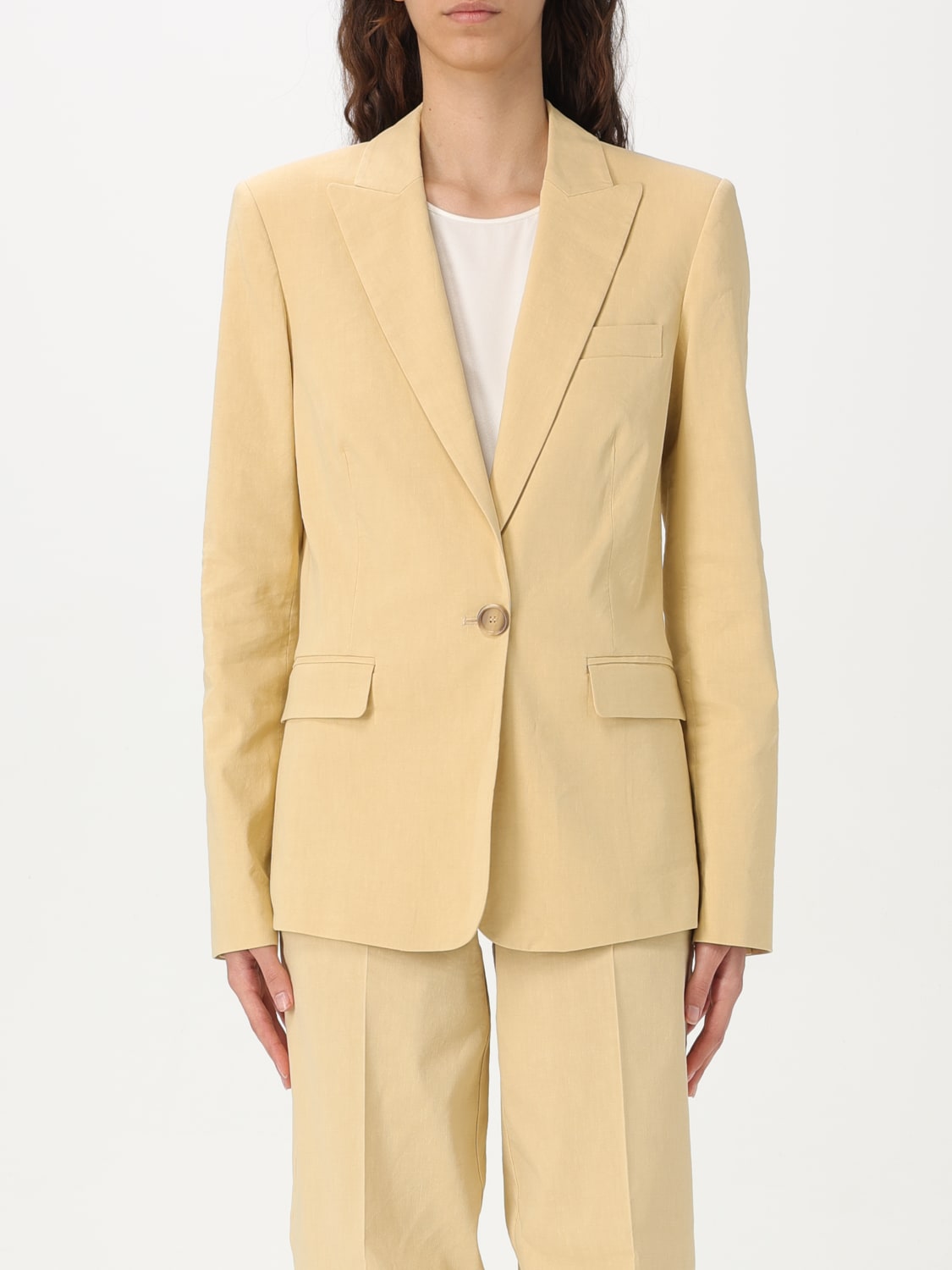 PINKO: women's blazer - Yellow | Pinko blazer 105057 A0IM