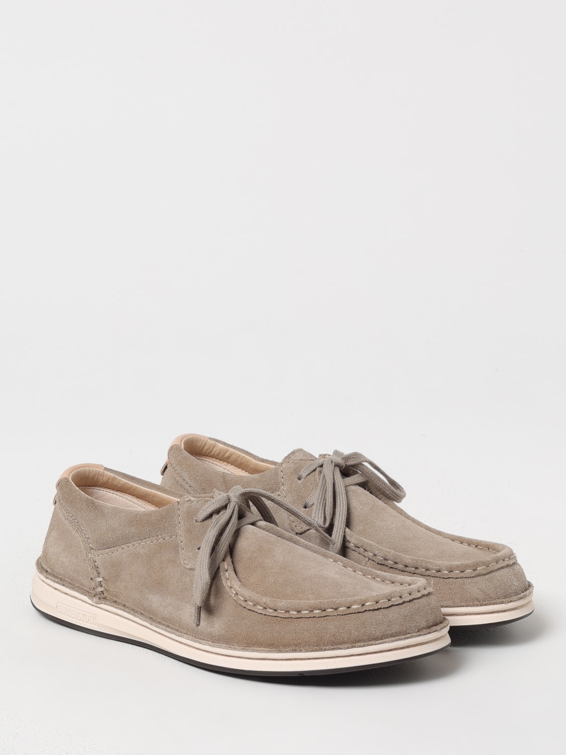 BIRKENSTOCK SCARPE STRINGATE: Derby Pasadena Birkenstock in camoscio , Beige - Img 2