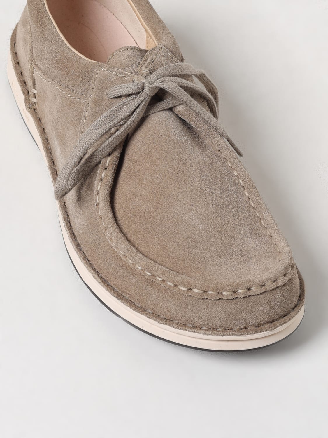 BIRKENSTOCK SCARPE STRINGATE: Derby Pasadena Birkenstock in camoscio , Beige - Img 4