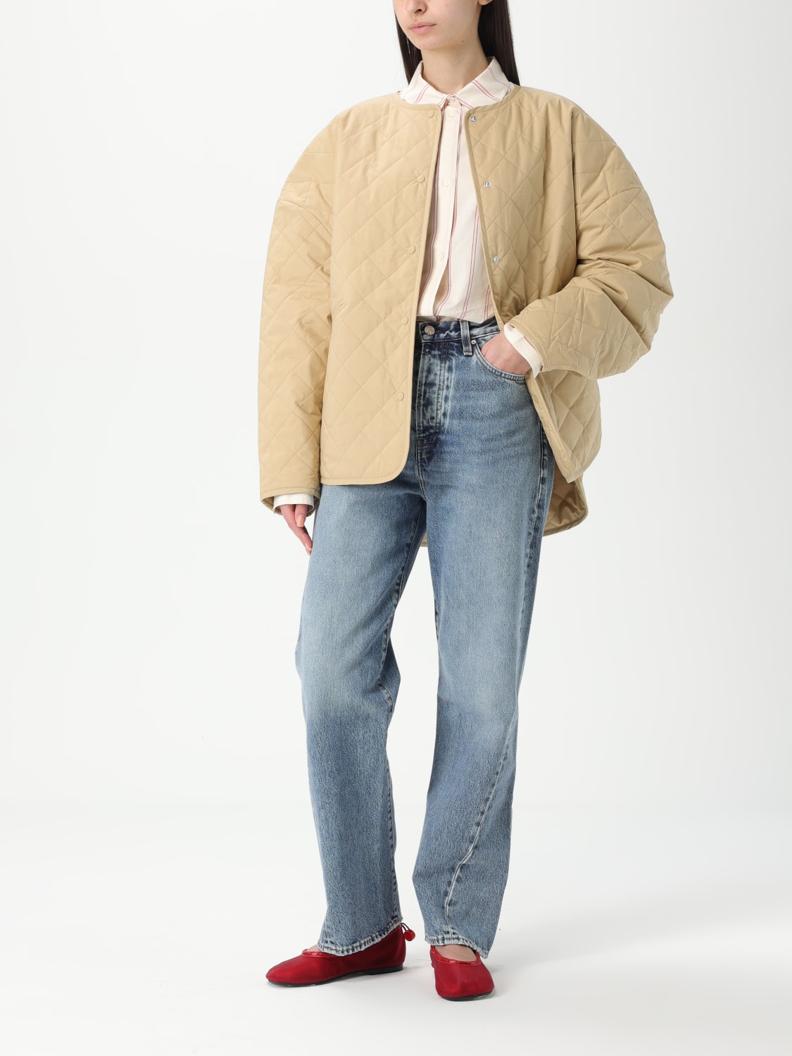 ジャケット TOTEME Woman Jacket Beige 242WRO1116FB0157 272 TOTEME: women's jacket - Beige | Toteme jacket