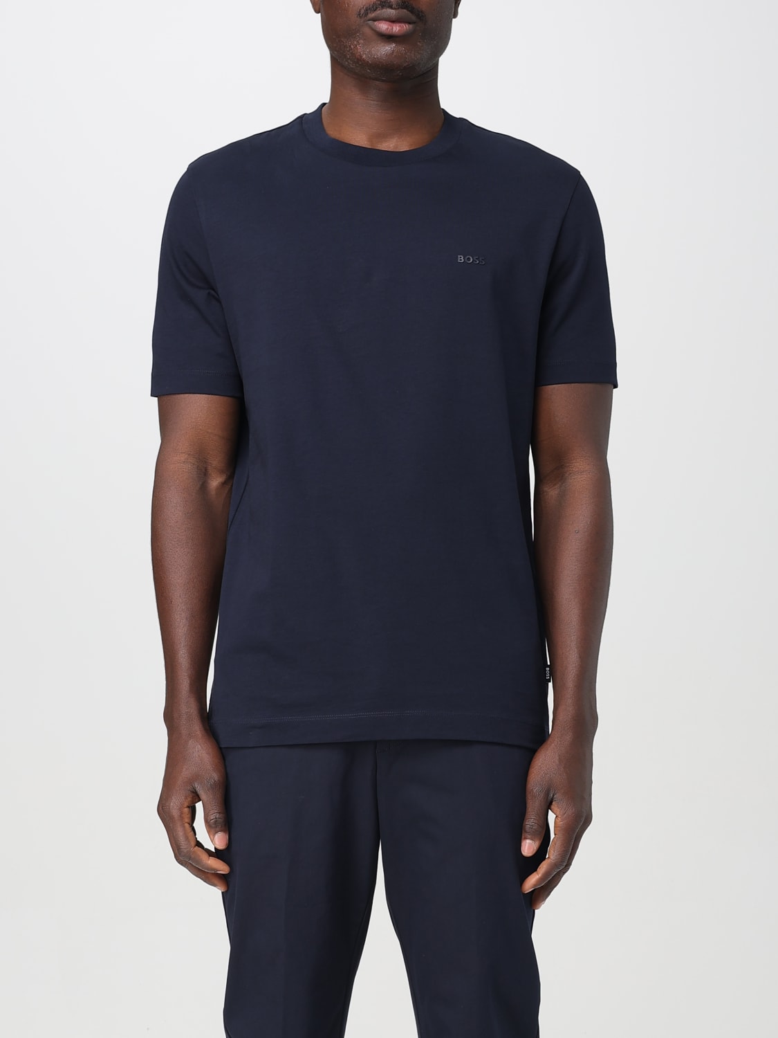 BOSS T恤: T恤 男士 Boss, 蓝色 - Img 1