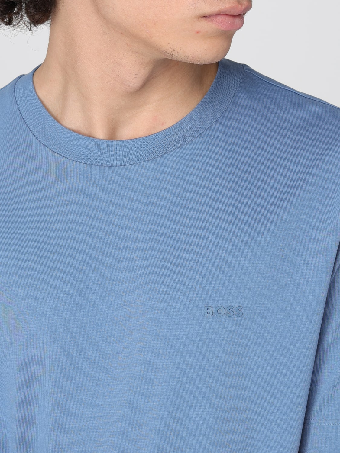 BOSS T恤: T恤 男士 Boss, 浅蓝色 - Img 3