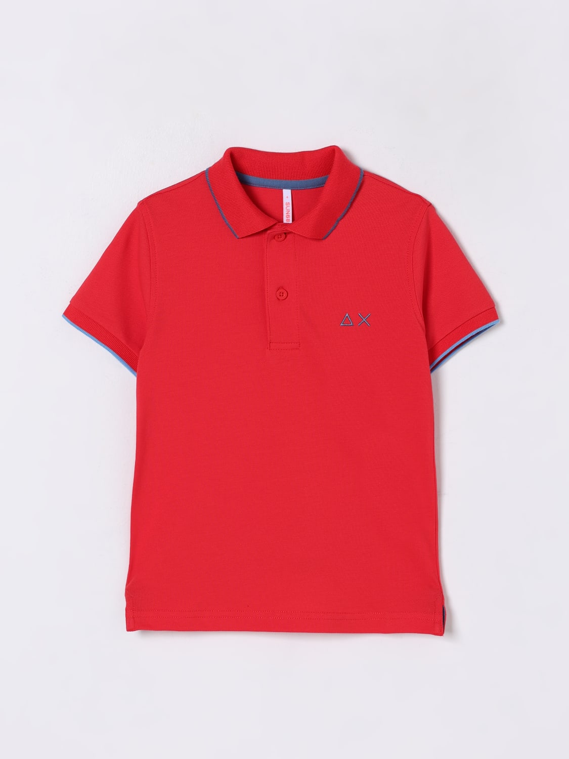 SUN68 POLO: Polo classica SUN68 in cotone , Rosso - Img 1