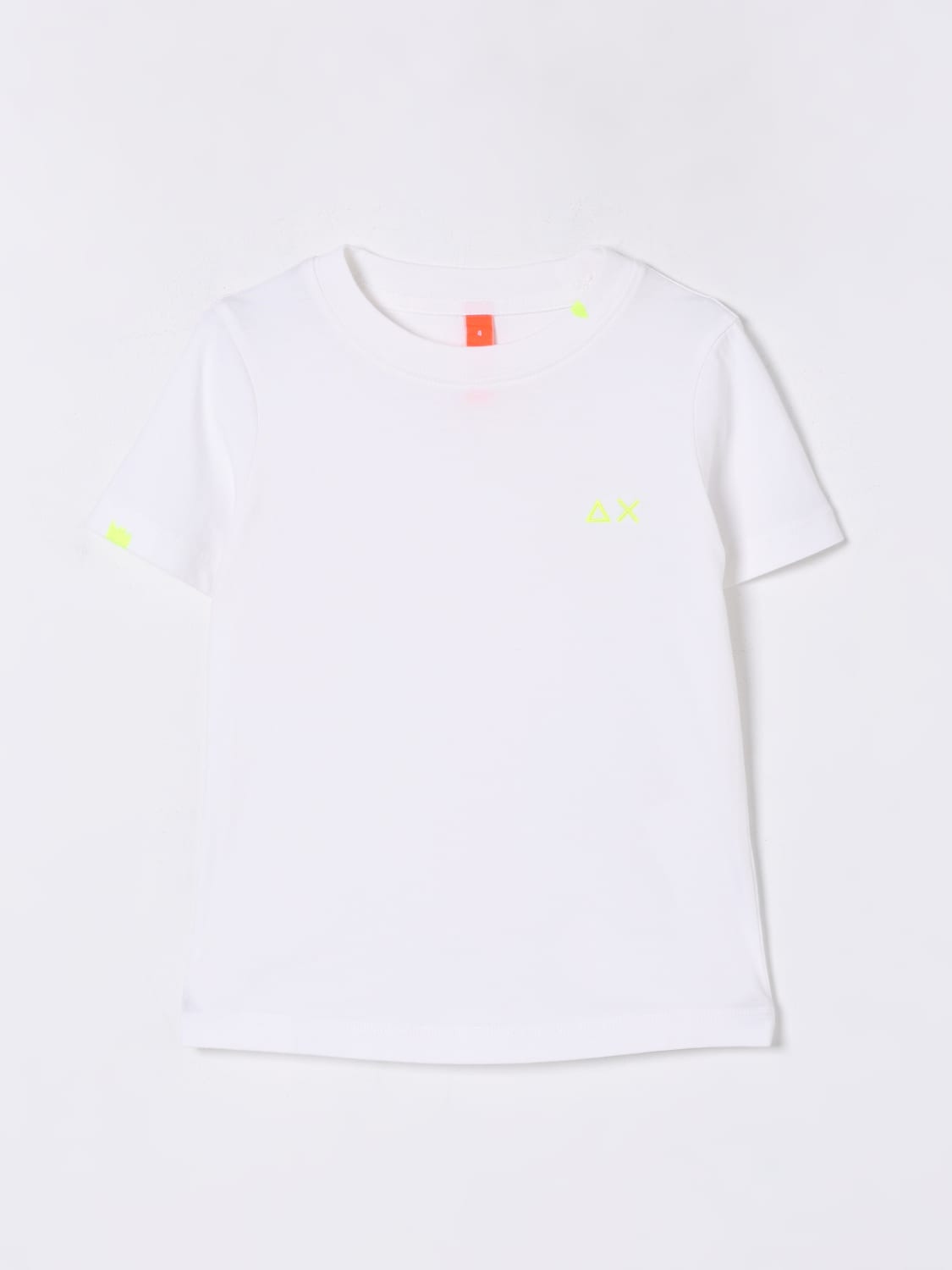 SUN68 T-SHIRT: T-shirt in cotone con logo SUN68, Panna - Img 1