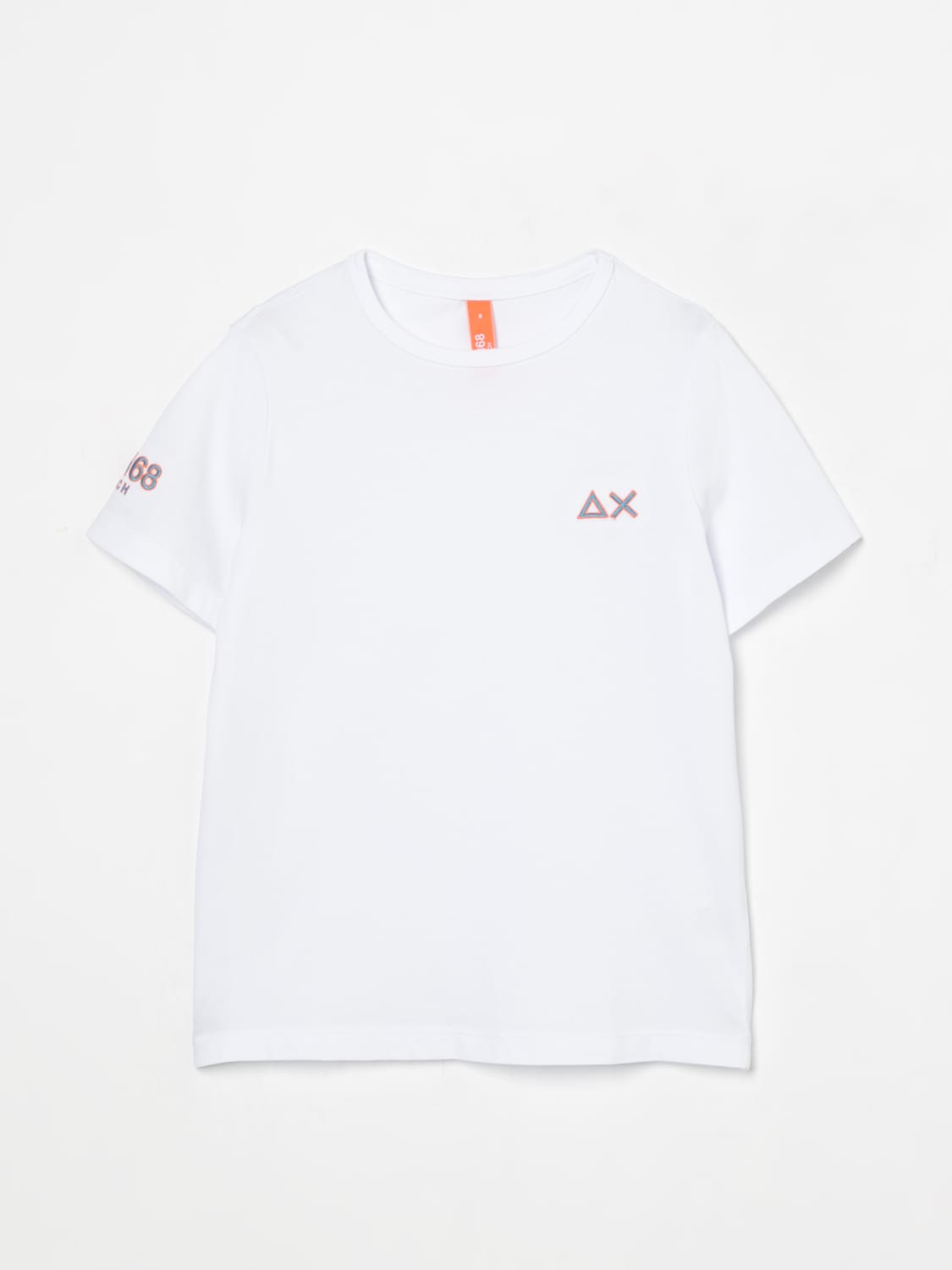 SUN68 T-SHIRT: T-shirt in cotone con logo SUN68, Bianco - Img 1