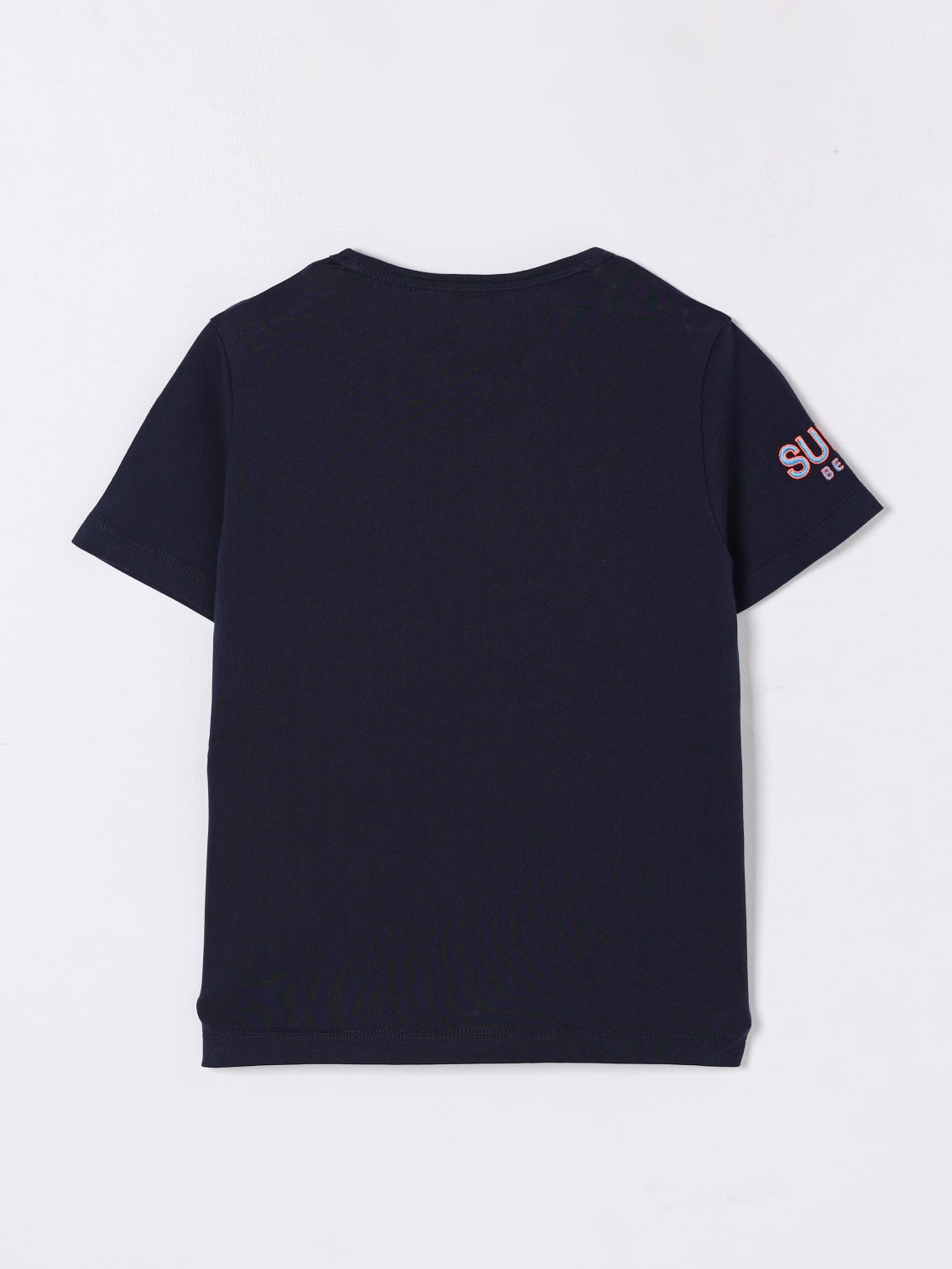 SUN68 T-SHIRT: T-shirt in cotone con logo SUN68, Blue - Img 2