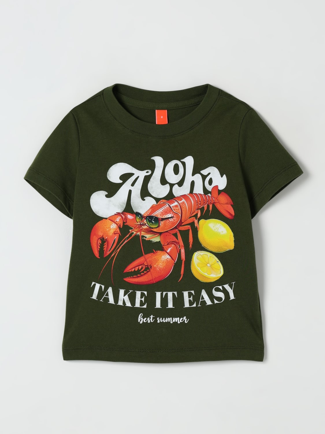 SUN68 T-SHIRT: T-shirt kids SUN68, Green - Img 1