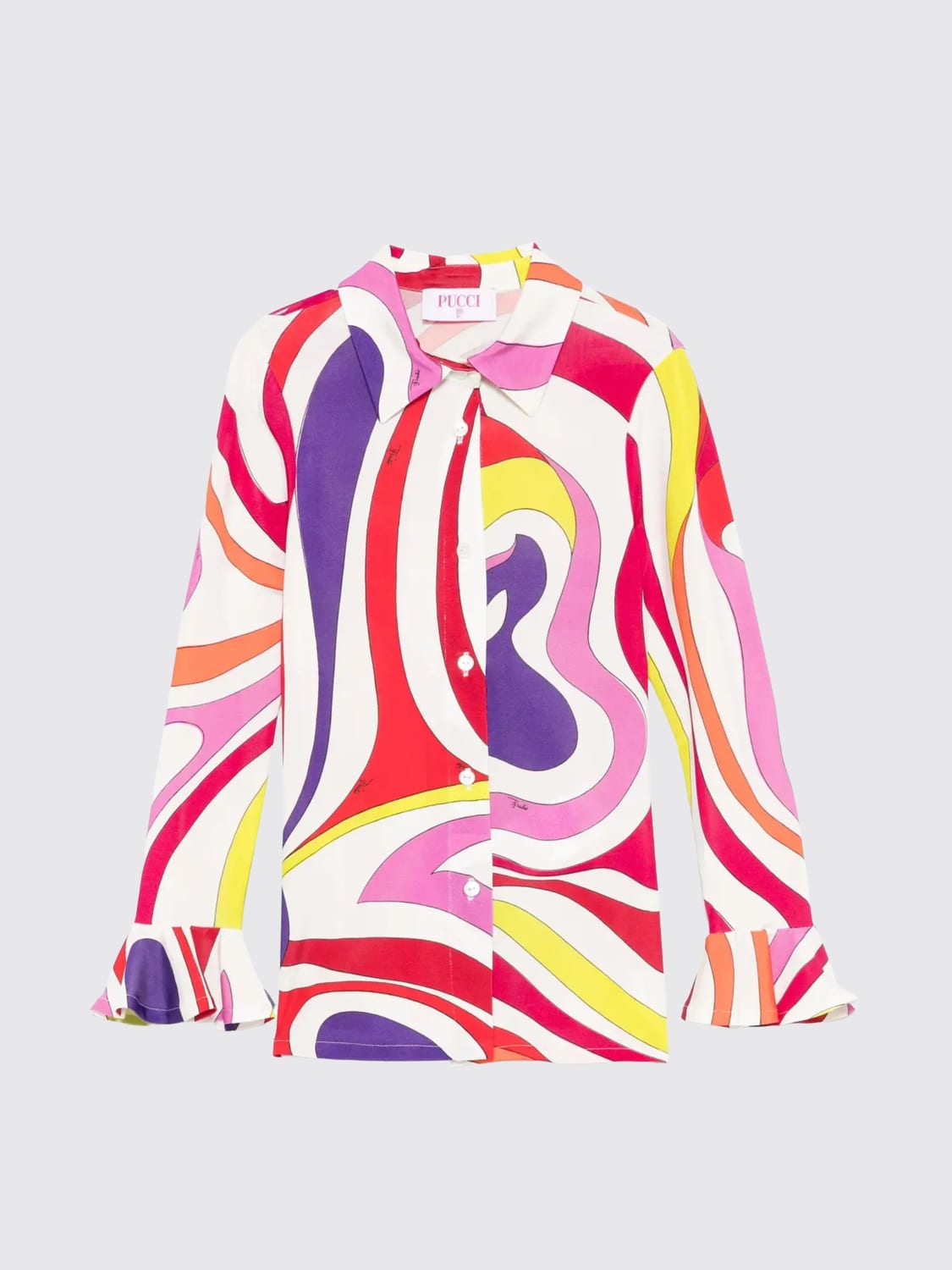 PUCCI CAMISA: Camisa niños Pucci, Naranja - Img 1