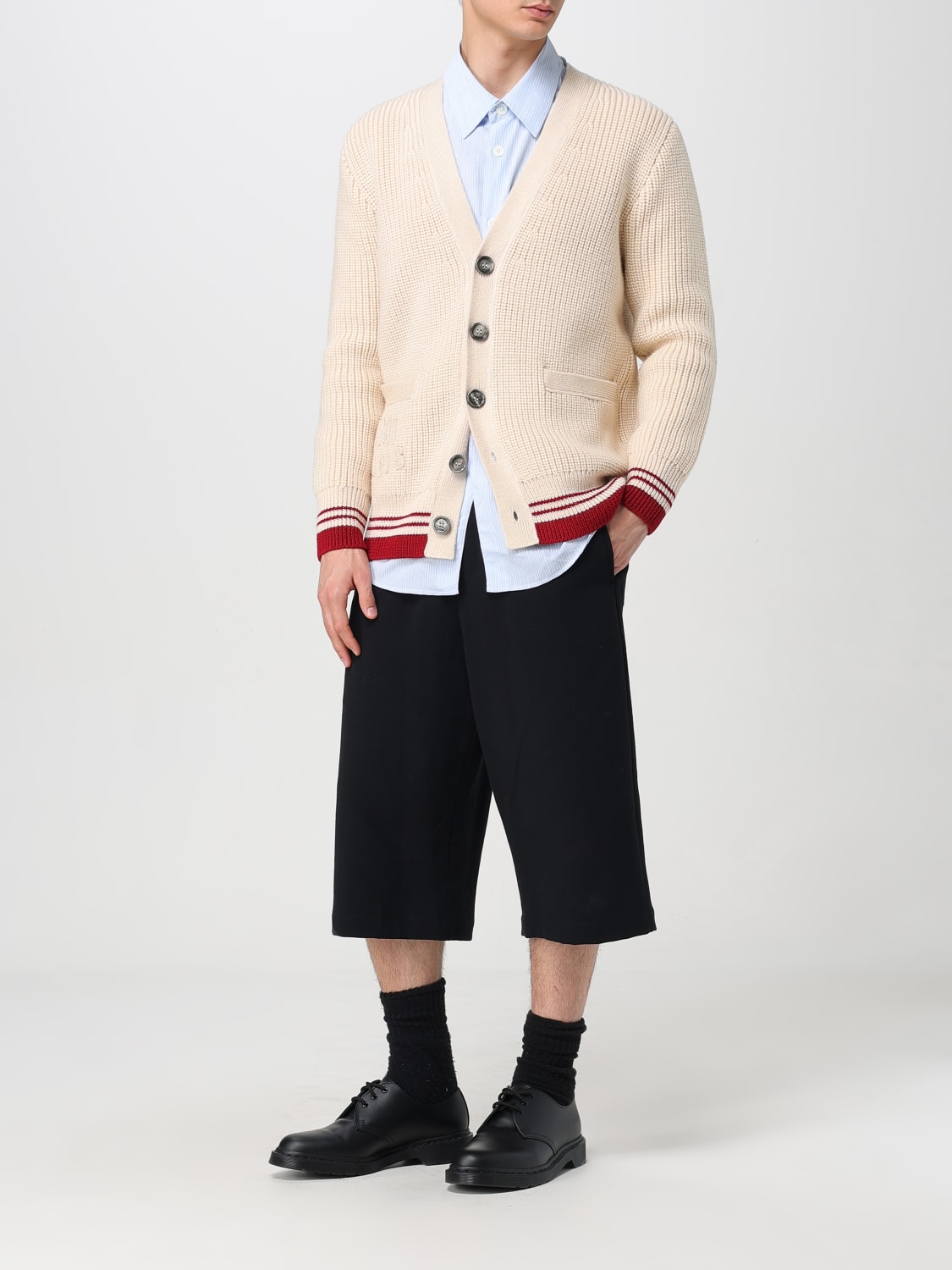 AMI PARIS PANTALONCINI: Pantaloncino Ami Paris in cotone , Nero - Img 2